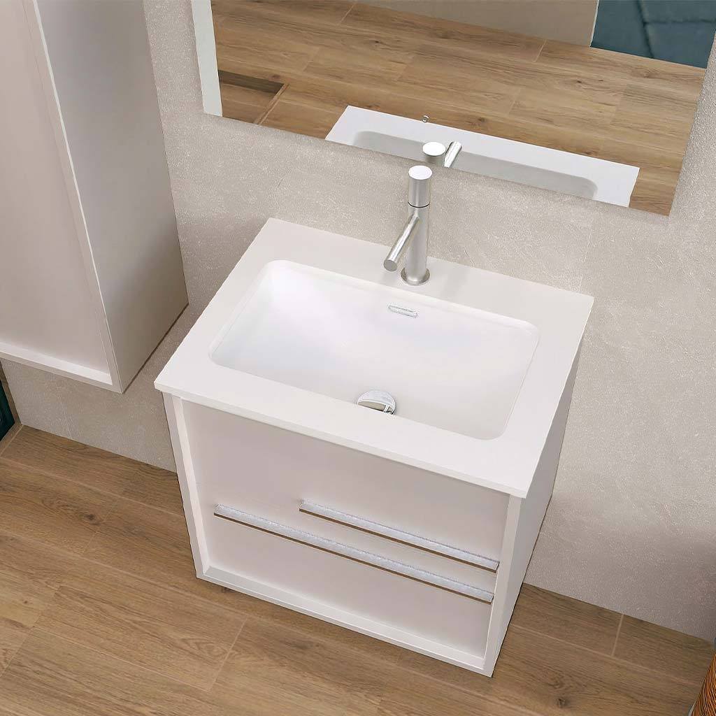 Aqua Bathroom Single Vanity Cabinet with Basin Included
