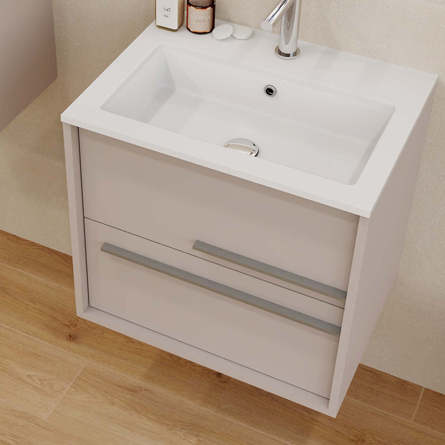 Aqua Bathroom Single Vanity Cabinet with Basin Included