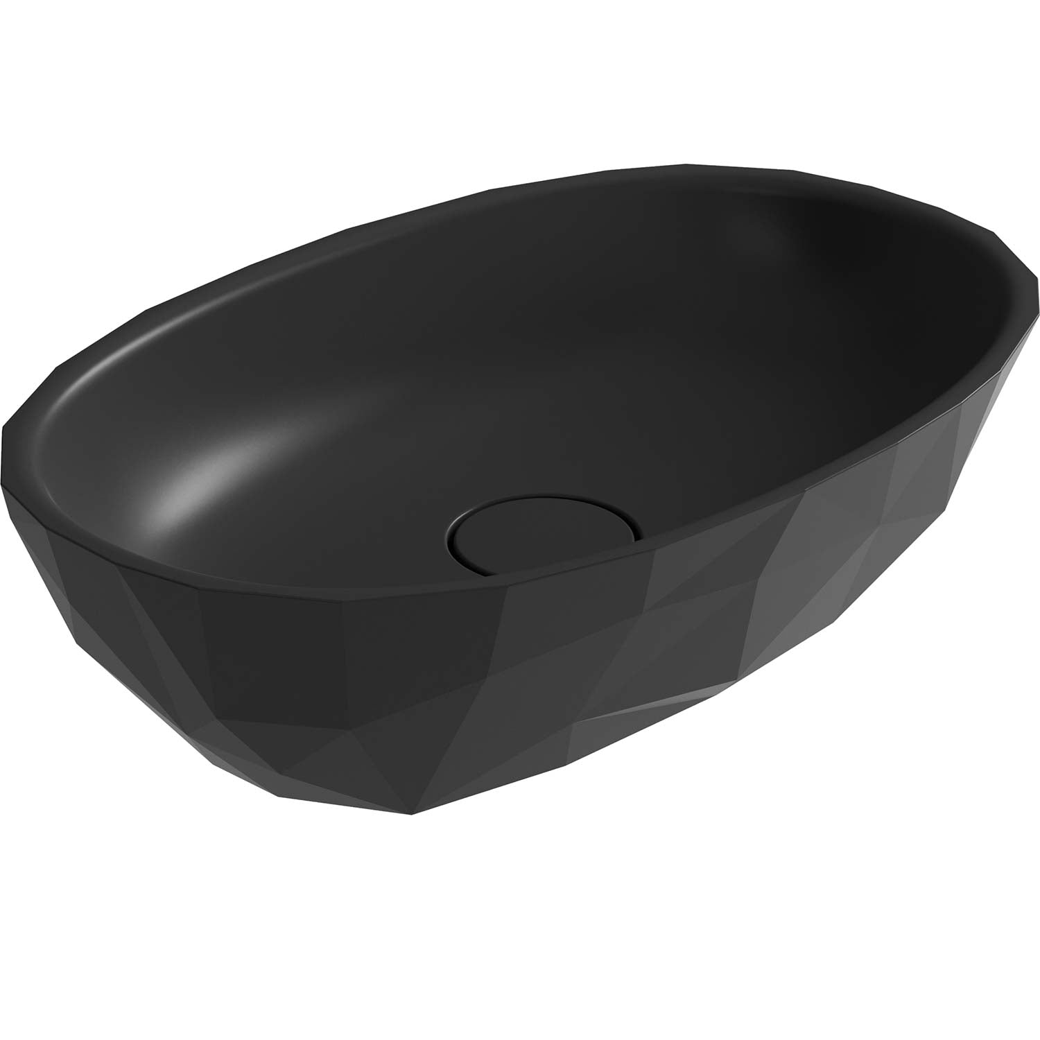 DAX Arte Solid Surface Oval Vessel Basin (18" x 12")