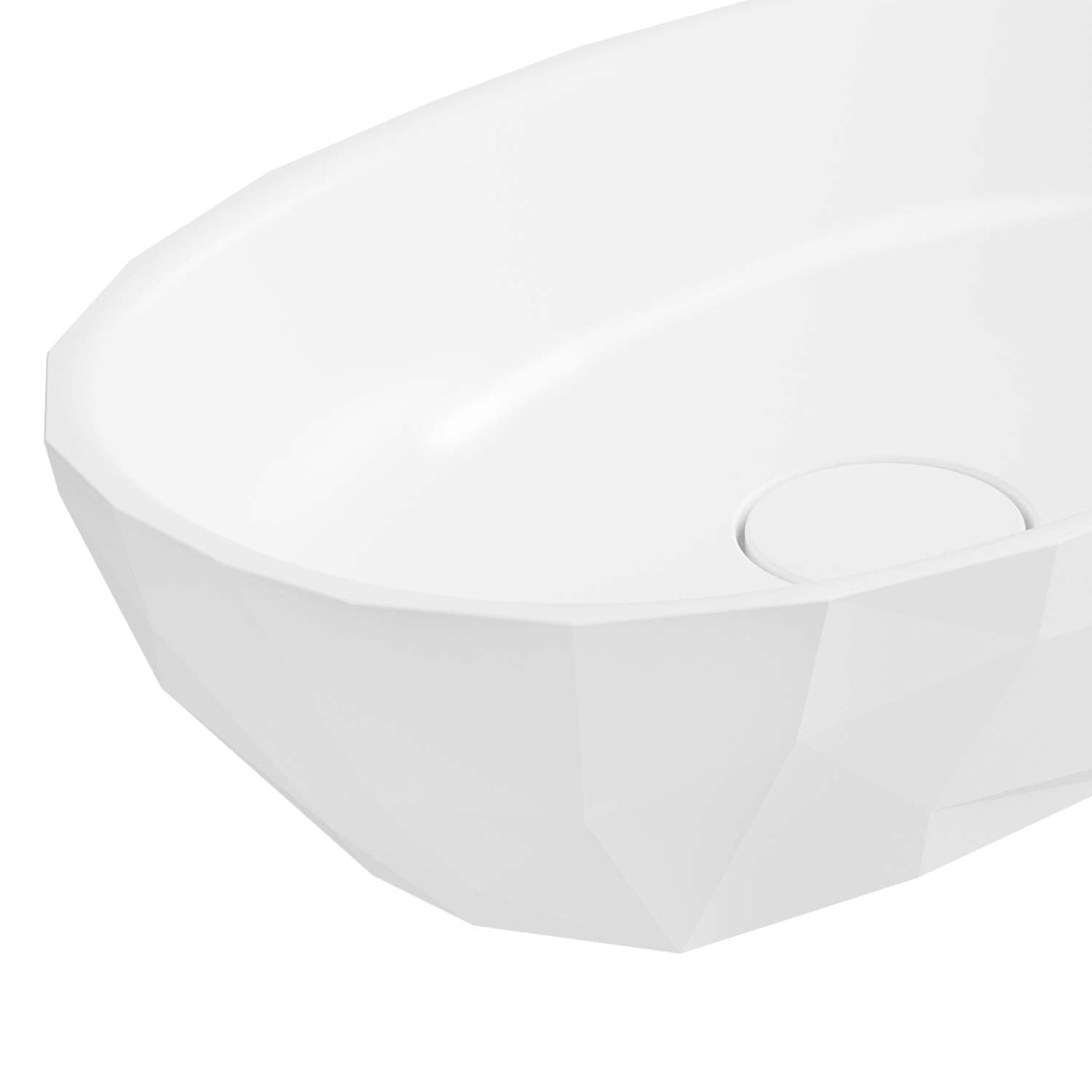DAX Arte Solid Surface Oval Vessel Basin (18" x 12")