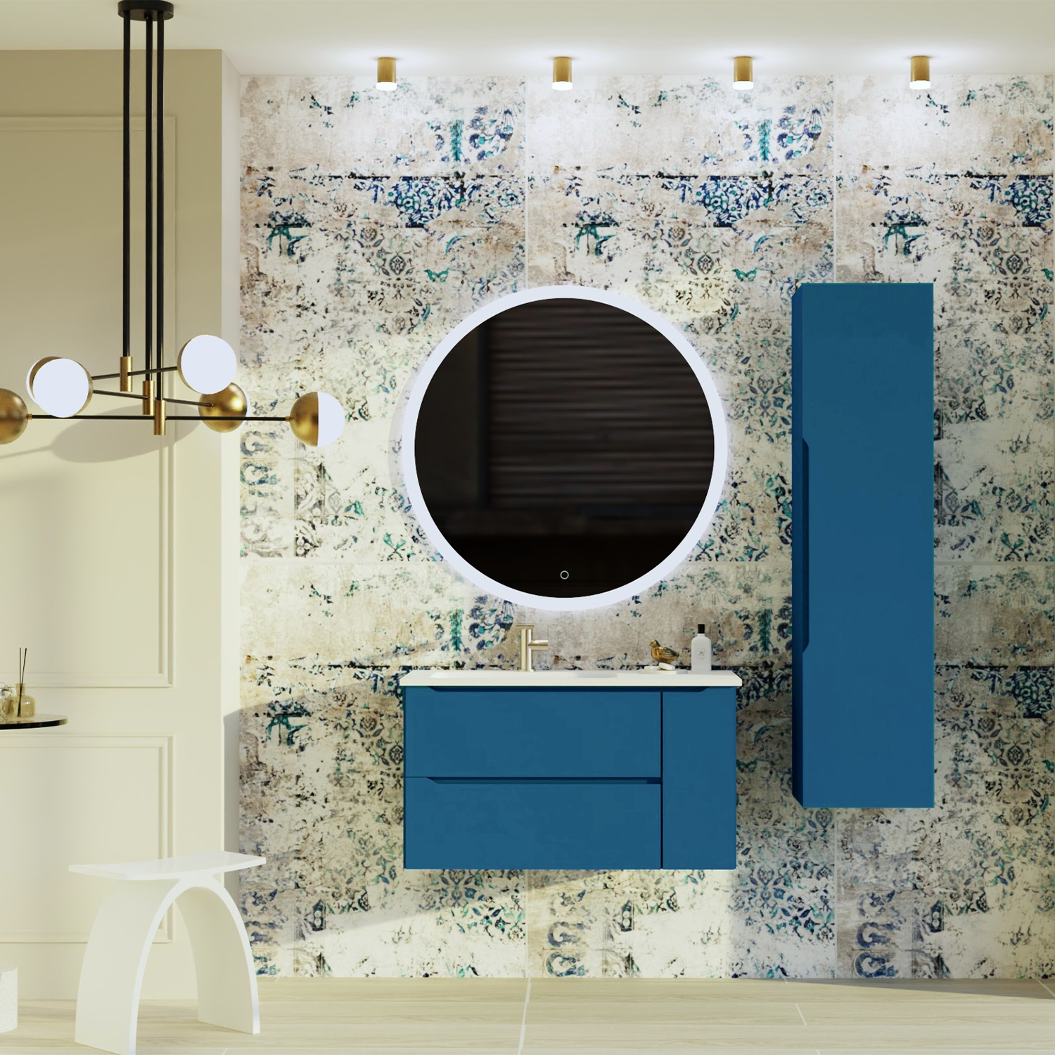 Cenit Bathroom Single Vanity Cabinet with Onix Basin Included