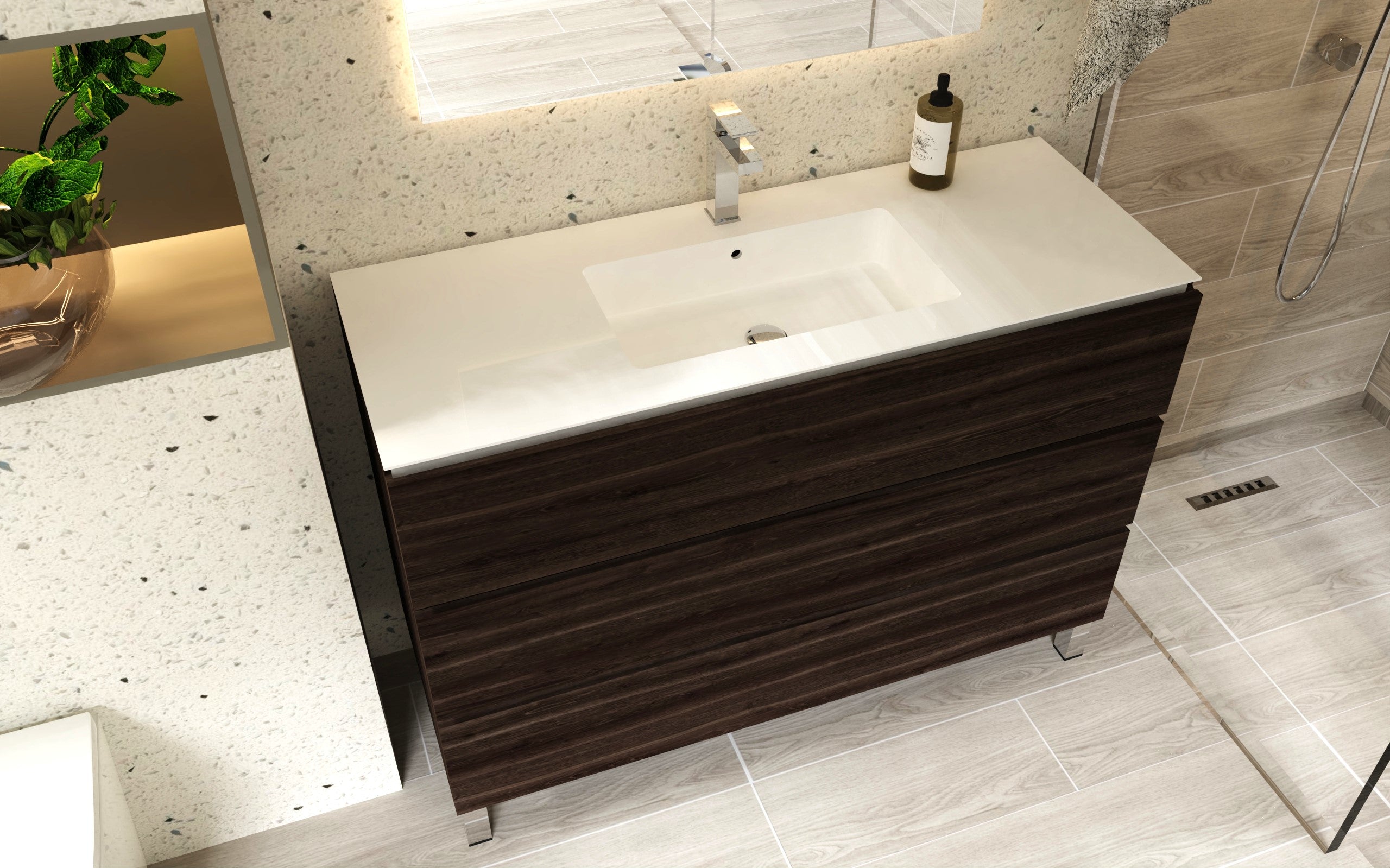 Bathroom Vanity Cabinet - Costa Collection by DAX - Basin Included