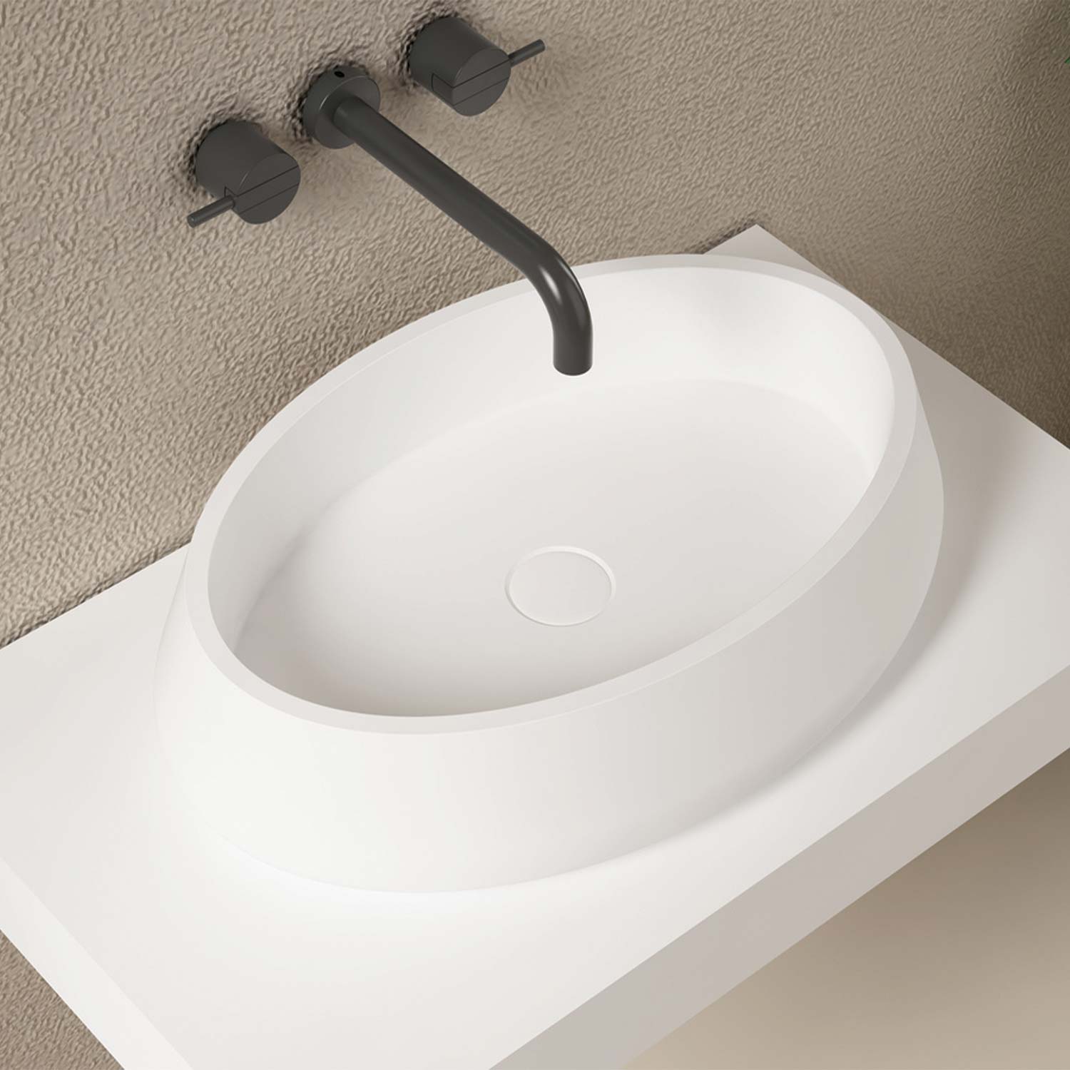 DAX ELIPSE collection matte finish vessel sink