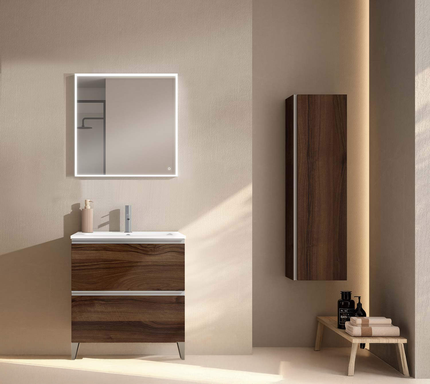 Granada Single Vanity 2 Drawers with Basin Included