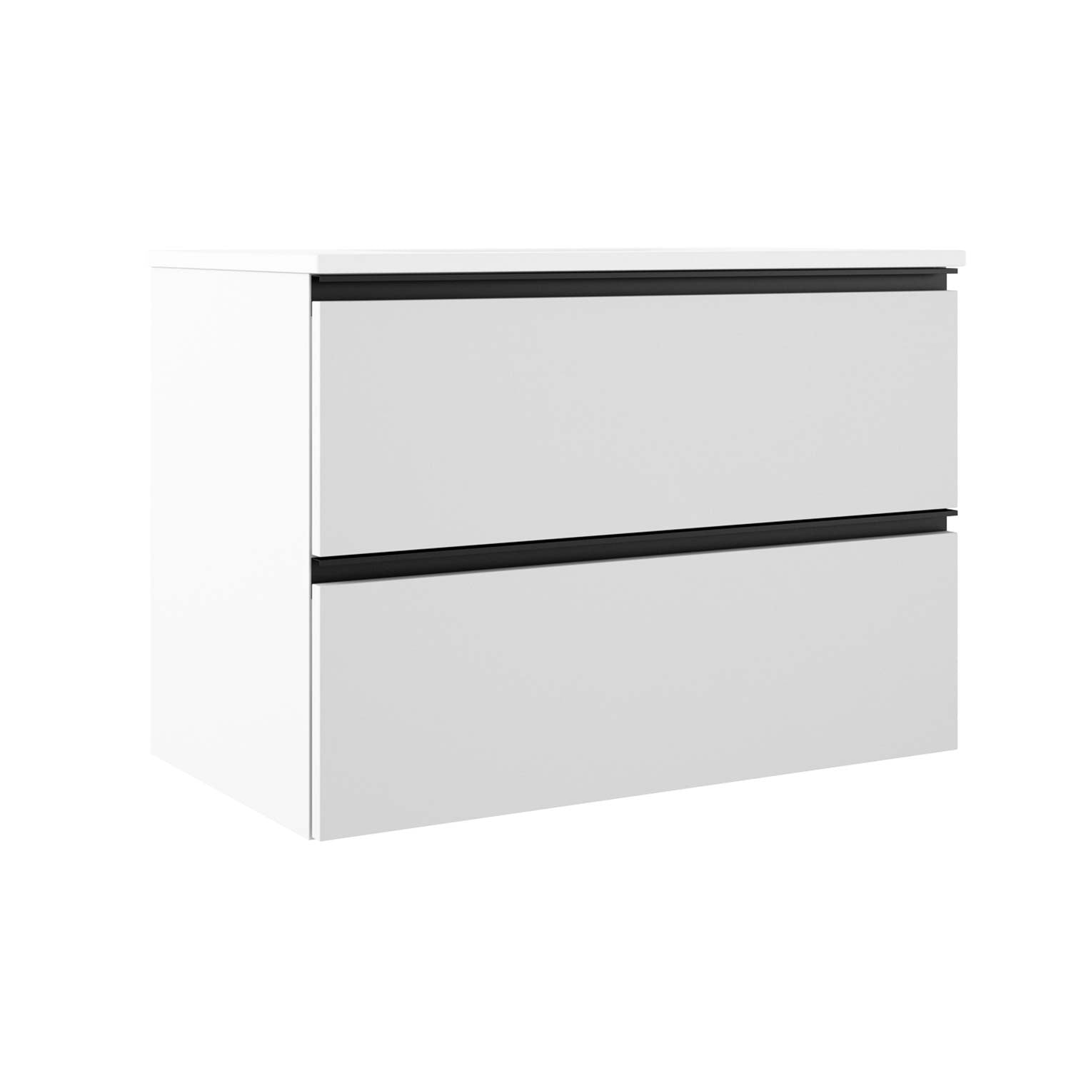 Granada Single Vanity 2 Drawers with Basin Included
