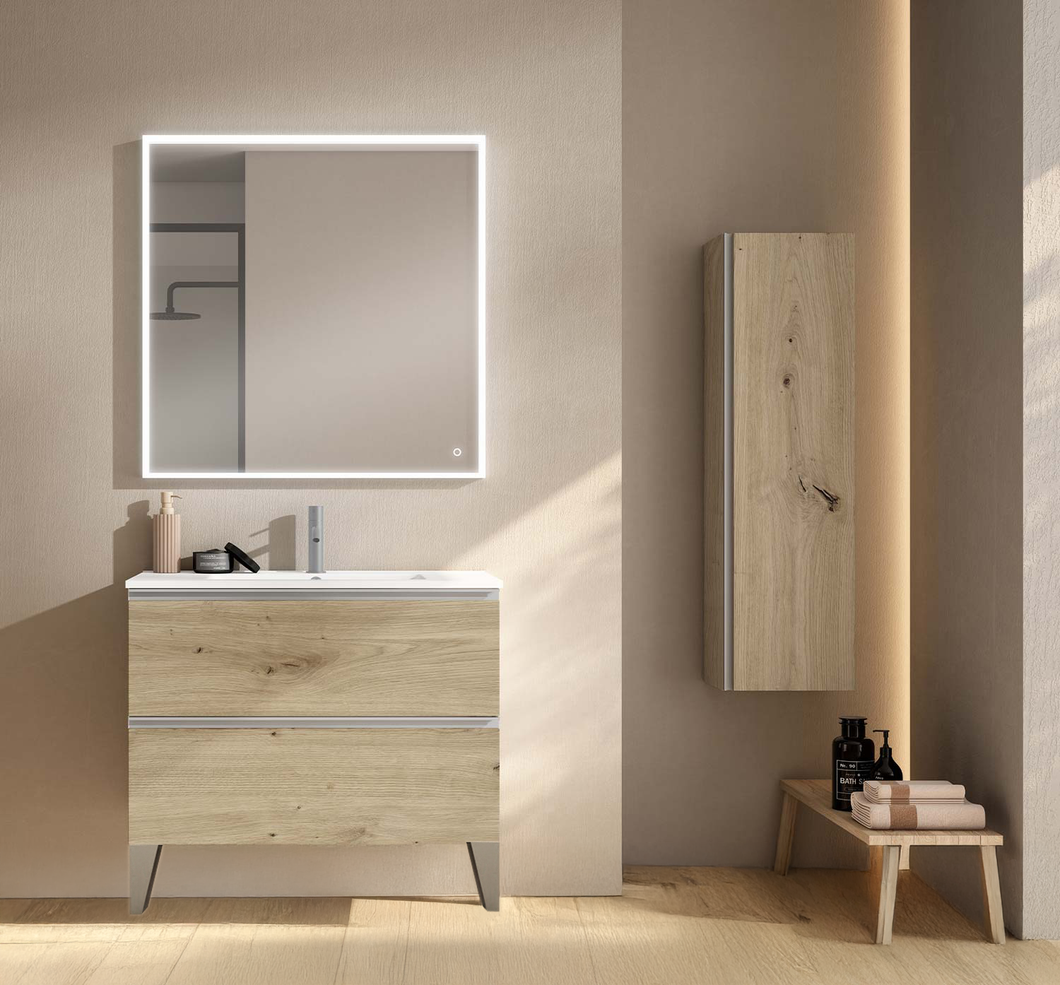 Granada Single Vanity 2 Drawers with Basin Included