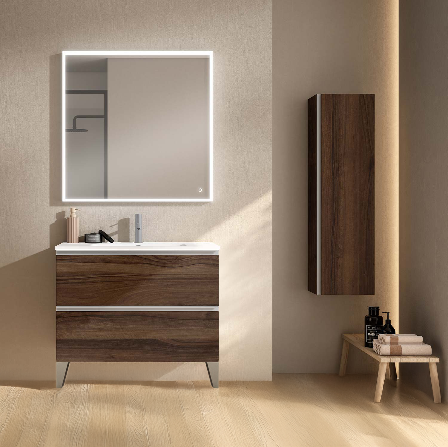 Granada Single Vanity 2 Drawers with Basin Included