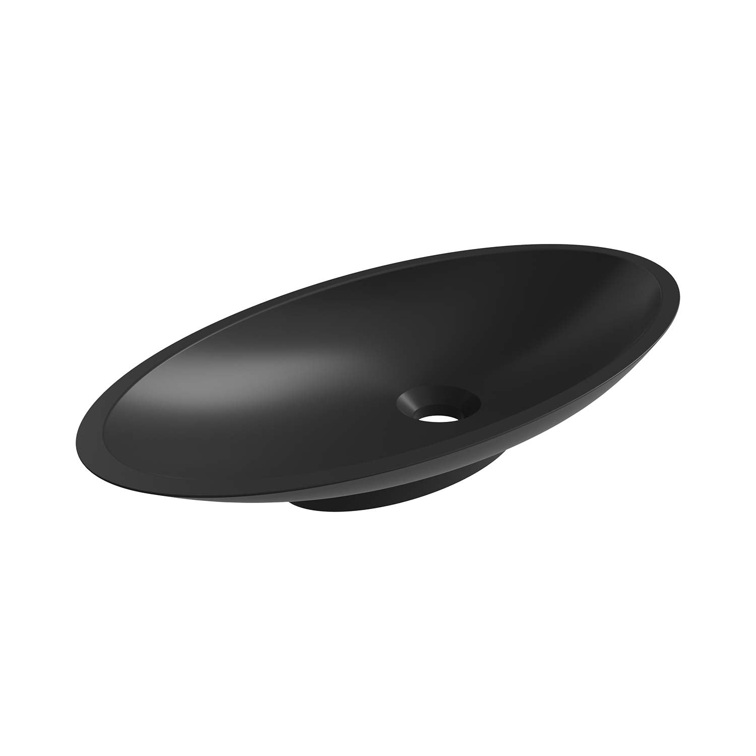 DAX Grace Solid Surface Oval Vessel Basin (20" x 10")