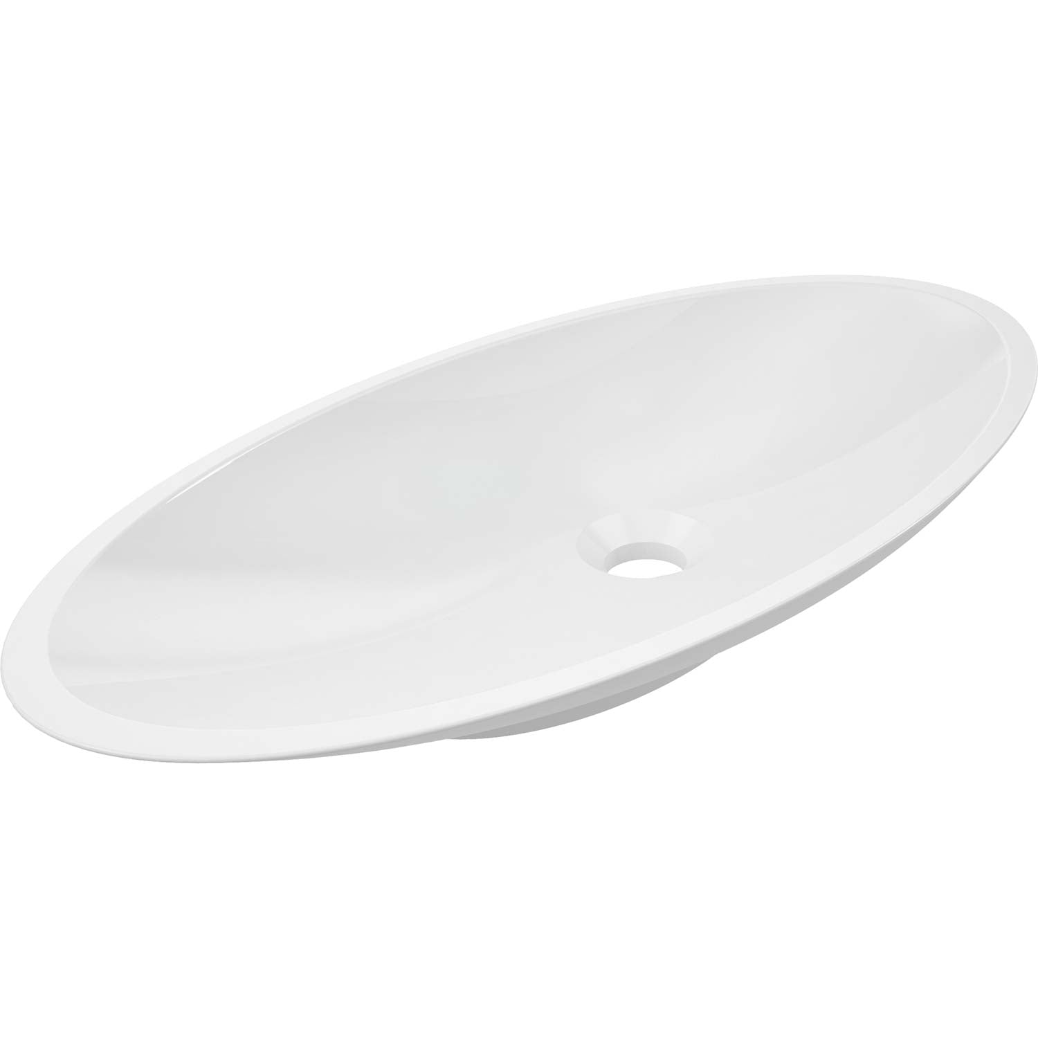 DAX Grace Solid Surface Oval Vessel Basin (20" x 10")