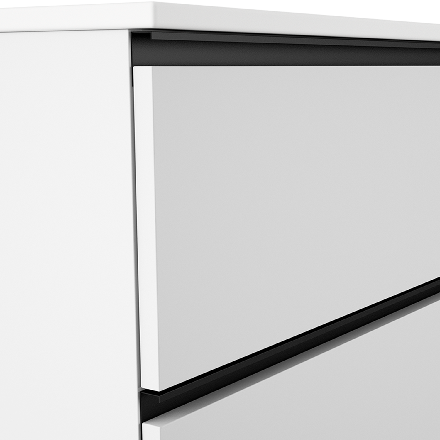 Set of 2 Handles for Granada 40 Inches Vanity - Black (DAX-GRA087605-BL)
