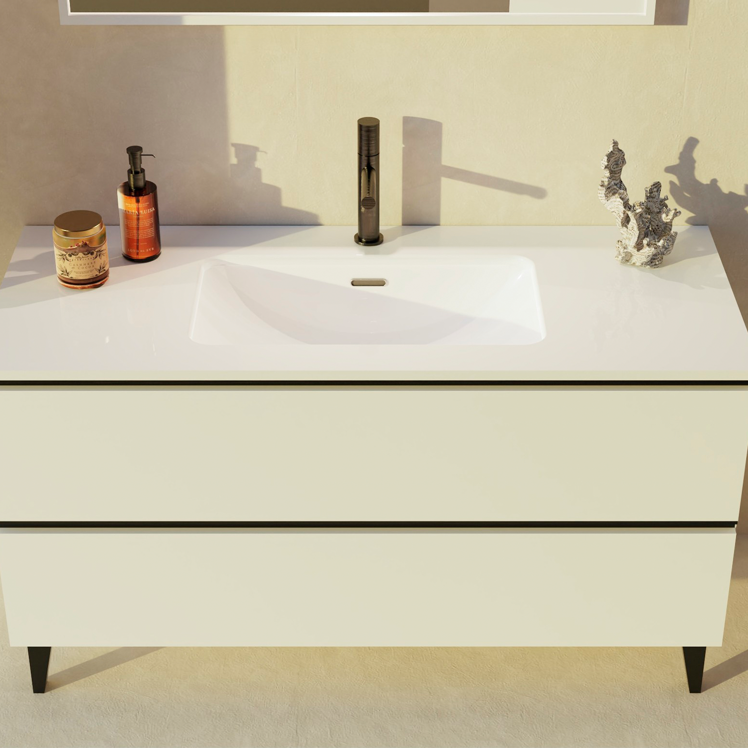 Set of 4 Legs for Granada Vanity - Black (DAX-GRA087610-BL)