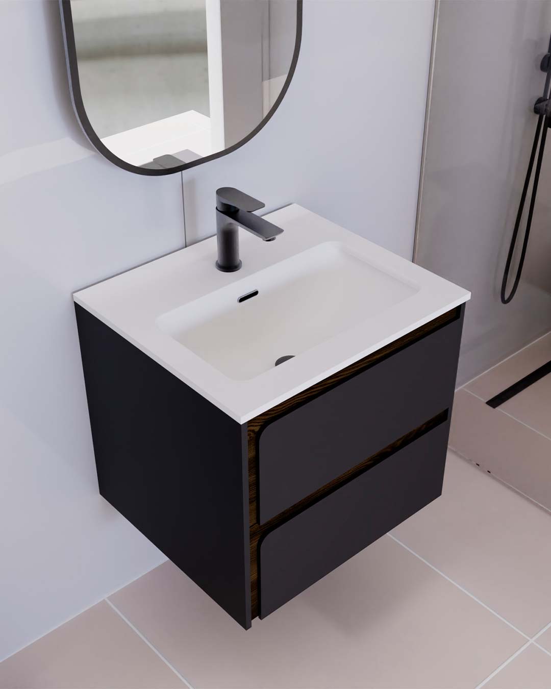 Indico Bathroom Single Vanity Cabinet with Basin Included