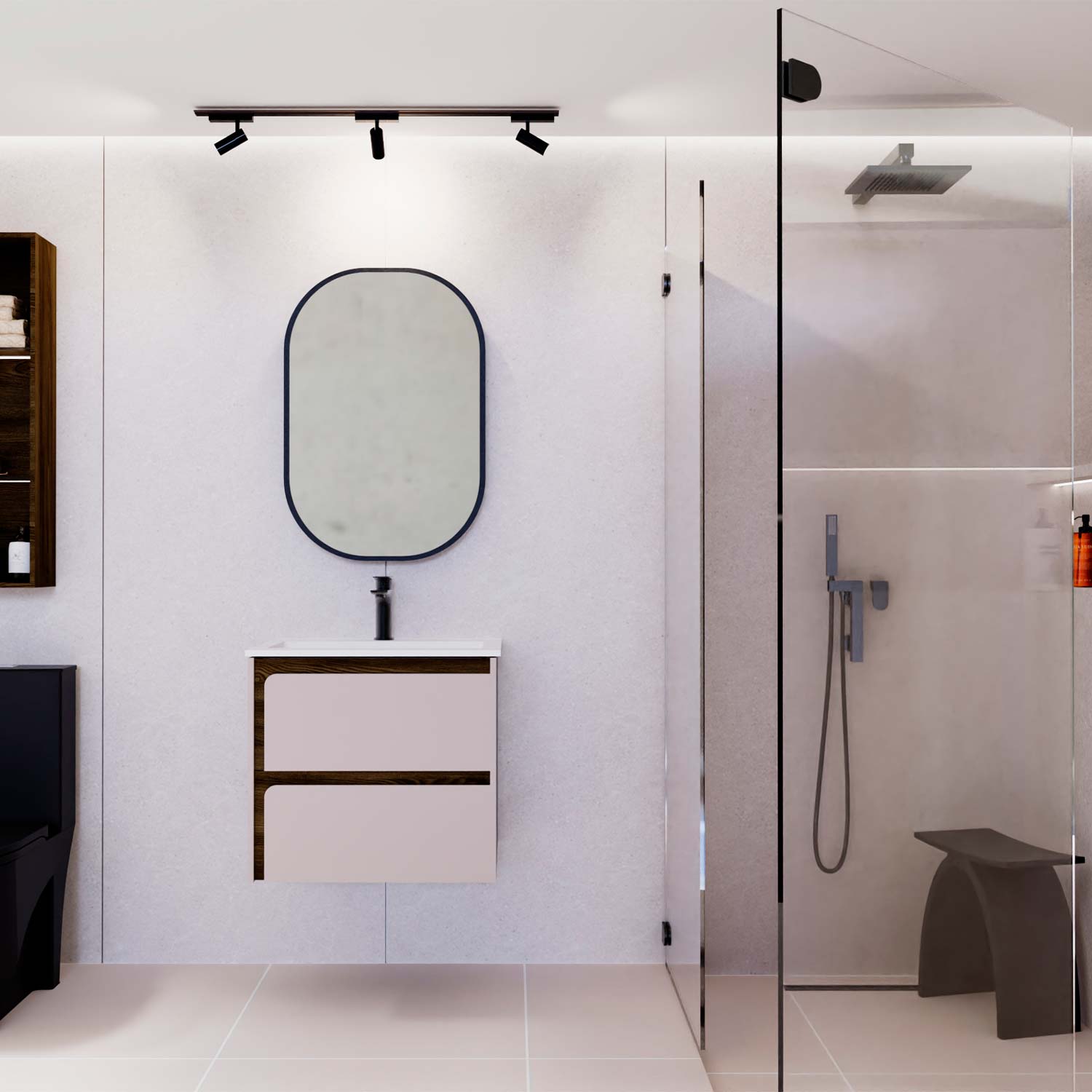 Indico Bathroom Single Vanity Cabinet with Basin Included