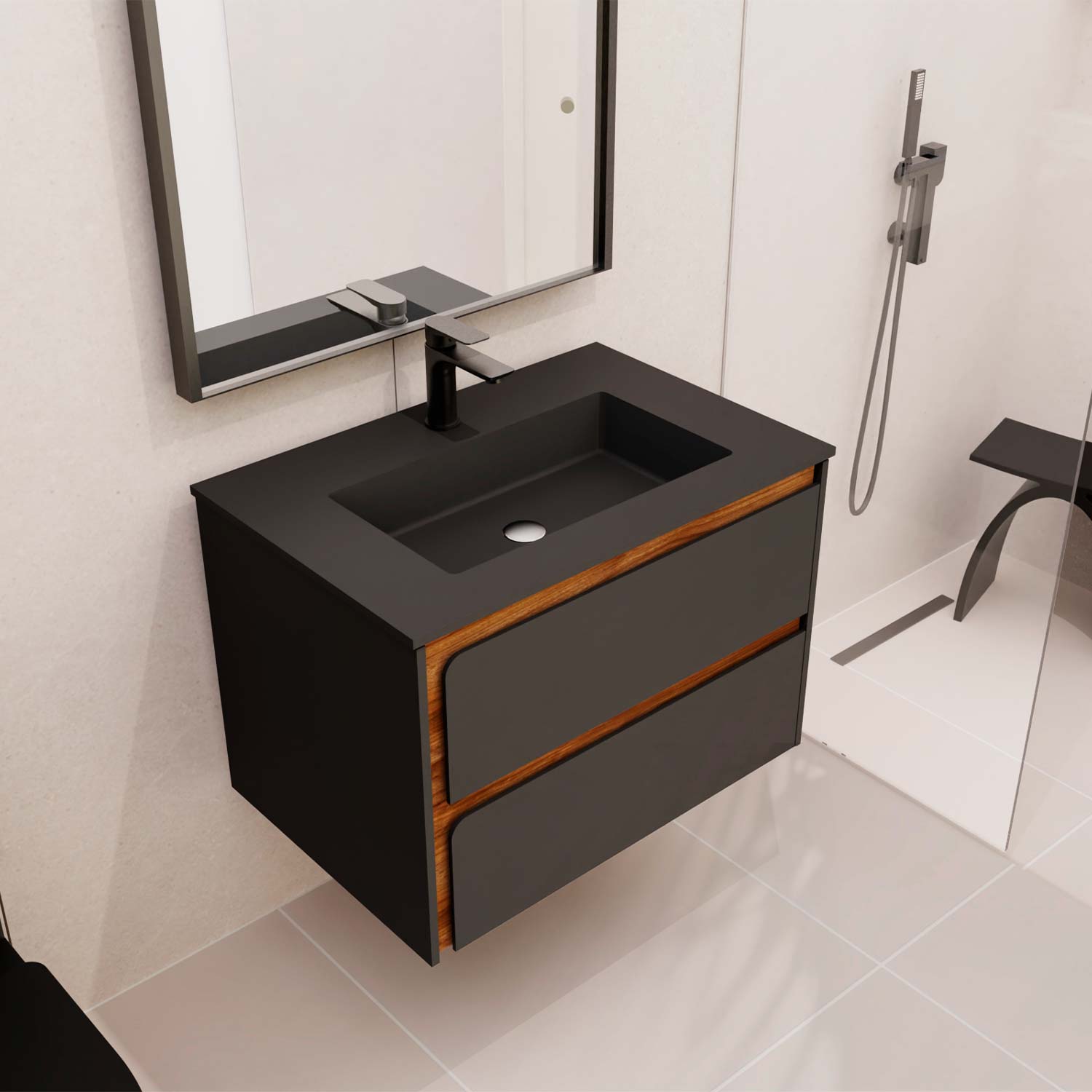 Indico Bathroom Single Vanity Cabinet with Basin Included