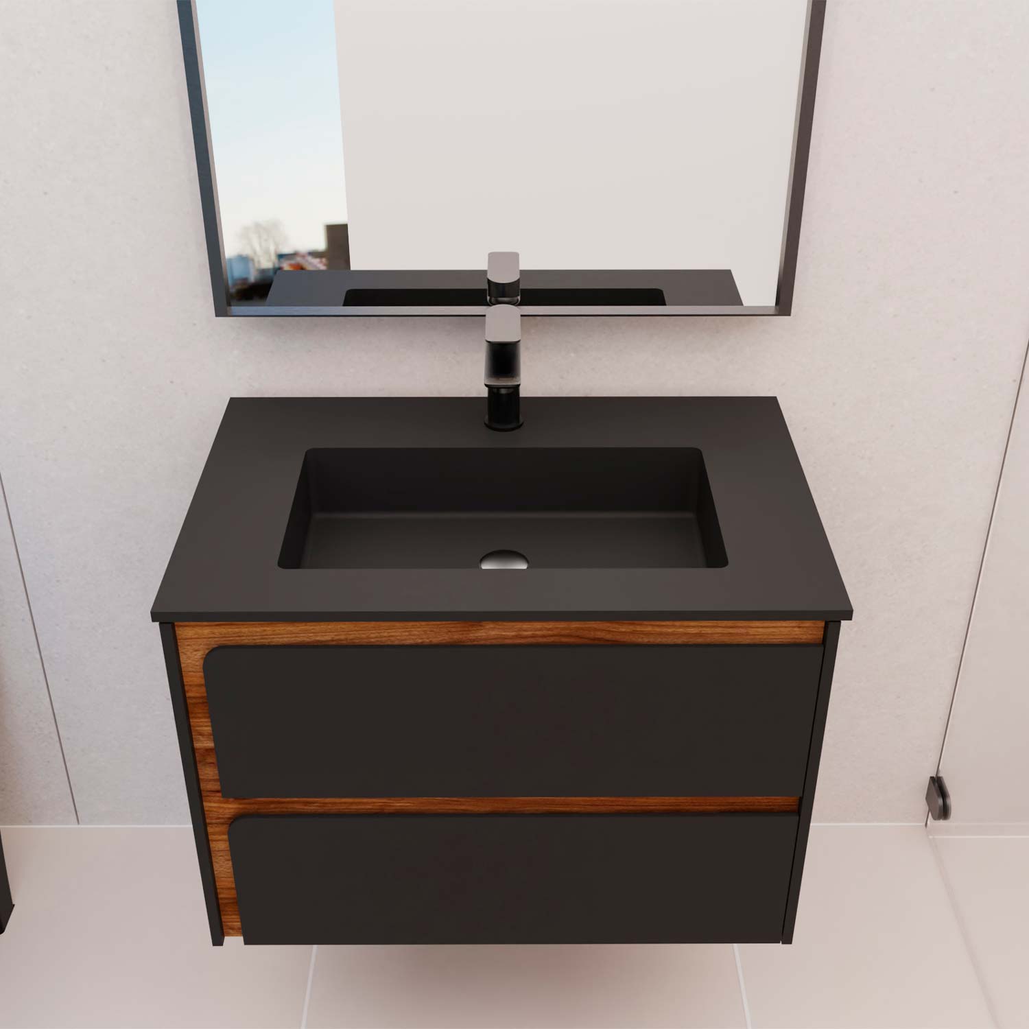 Indico Bathroom Single Vanity Cabinet with Basin Included