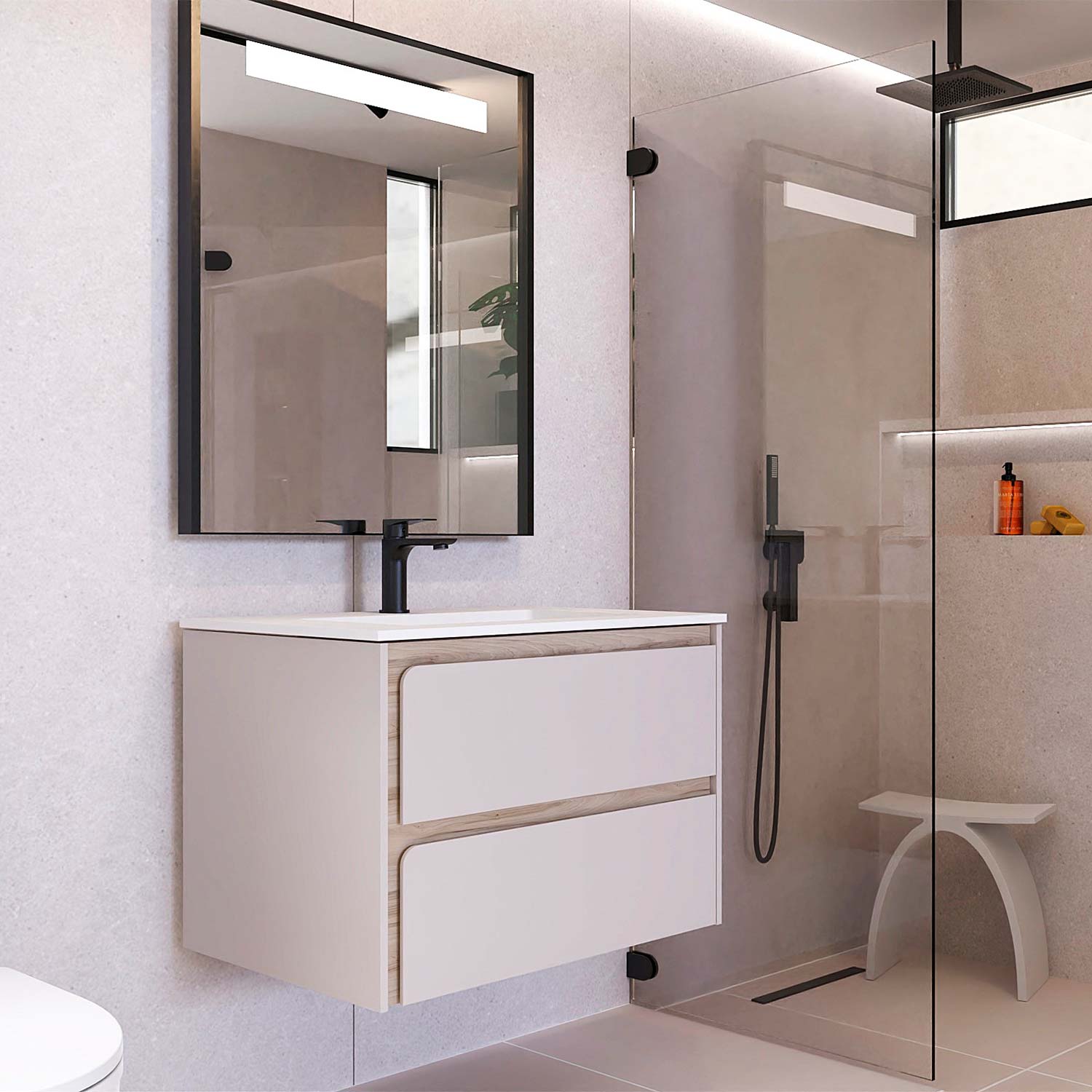 Indico Bathroom Single Vanity Cabinet with Basin Included