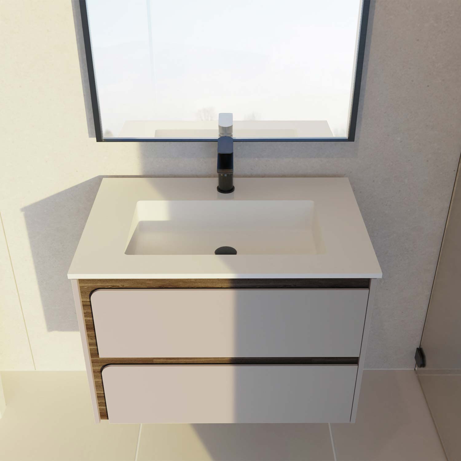 Indico Bathroom Single Vanity Cabinet with Basin Included