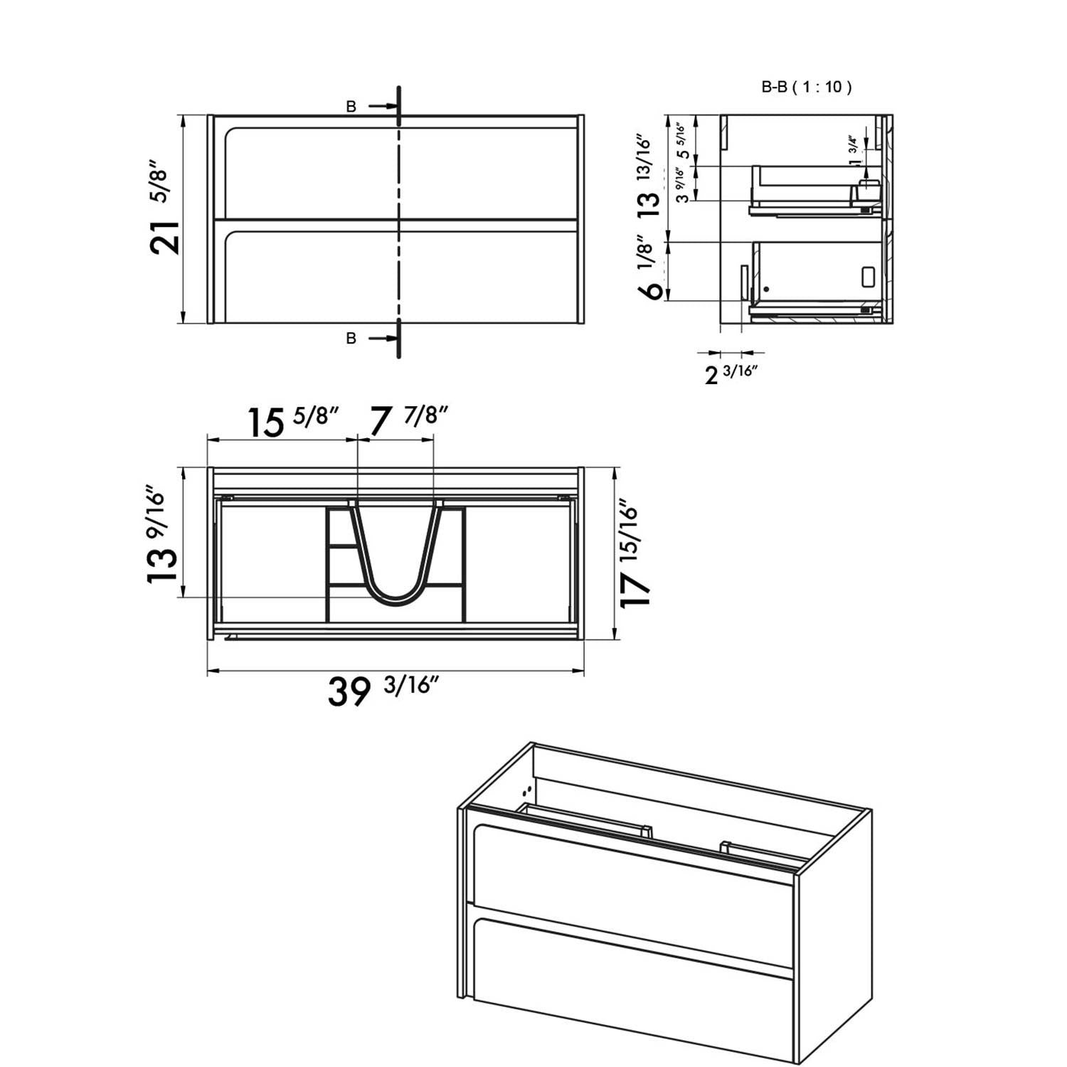 Indico Bathroom Single Vanity Cabinet with Basin Included