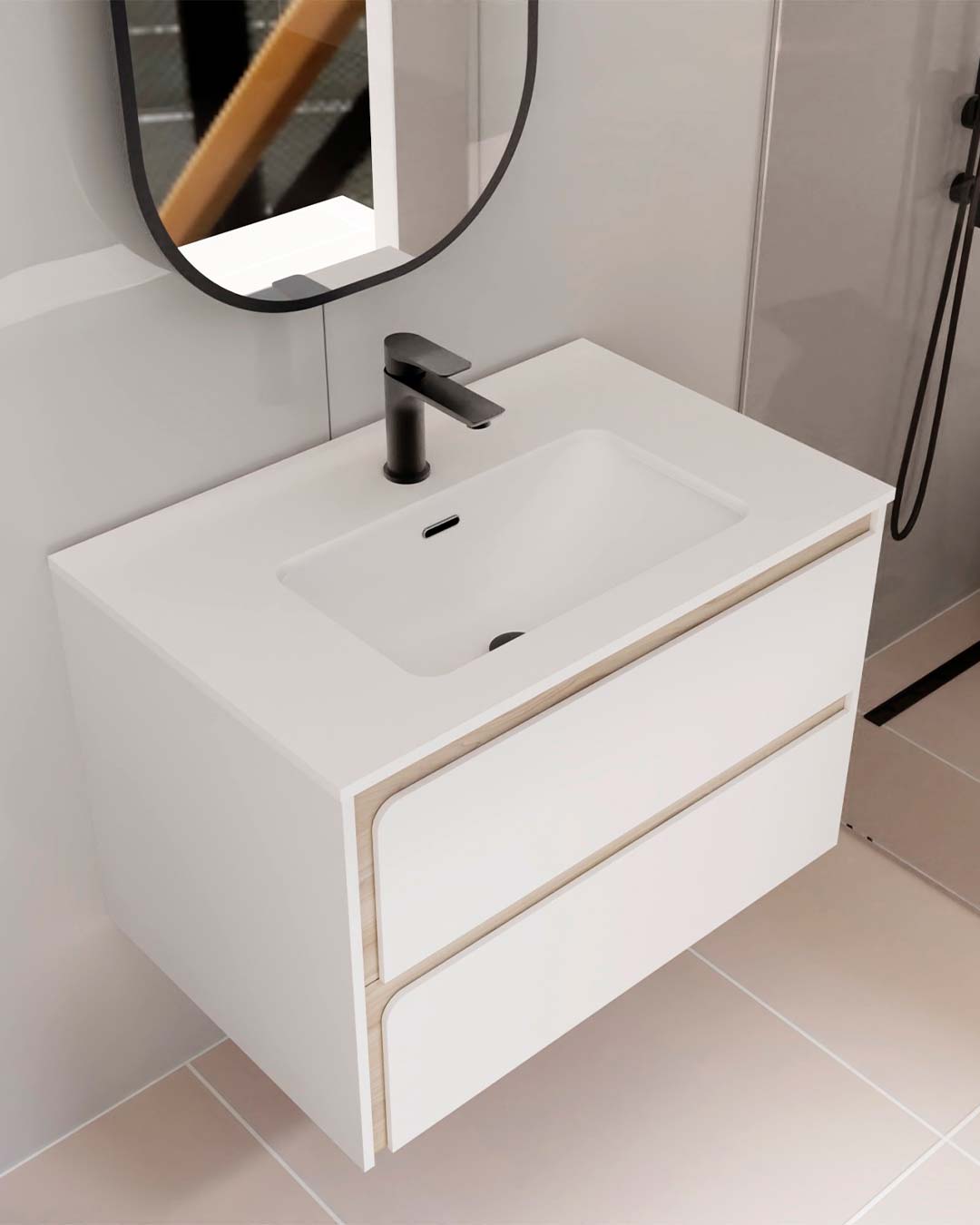 Indico Bathroom Single Vanity Cabinet with Basin Included