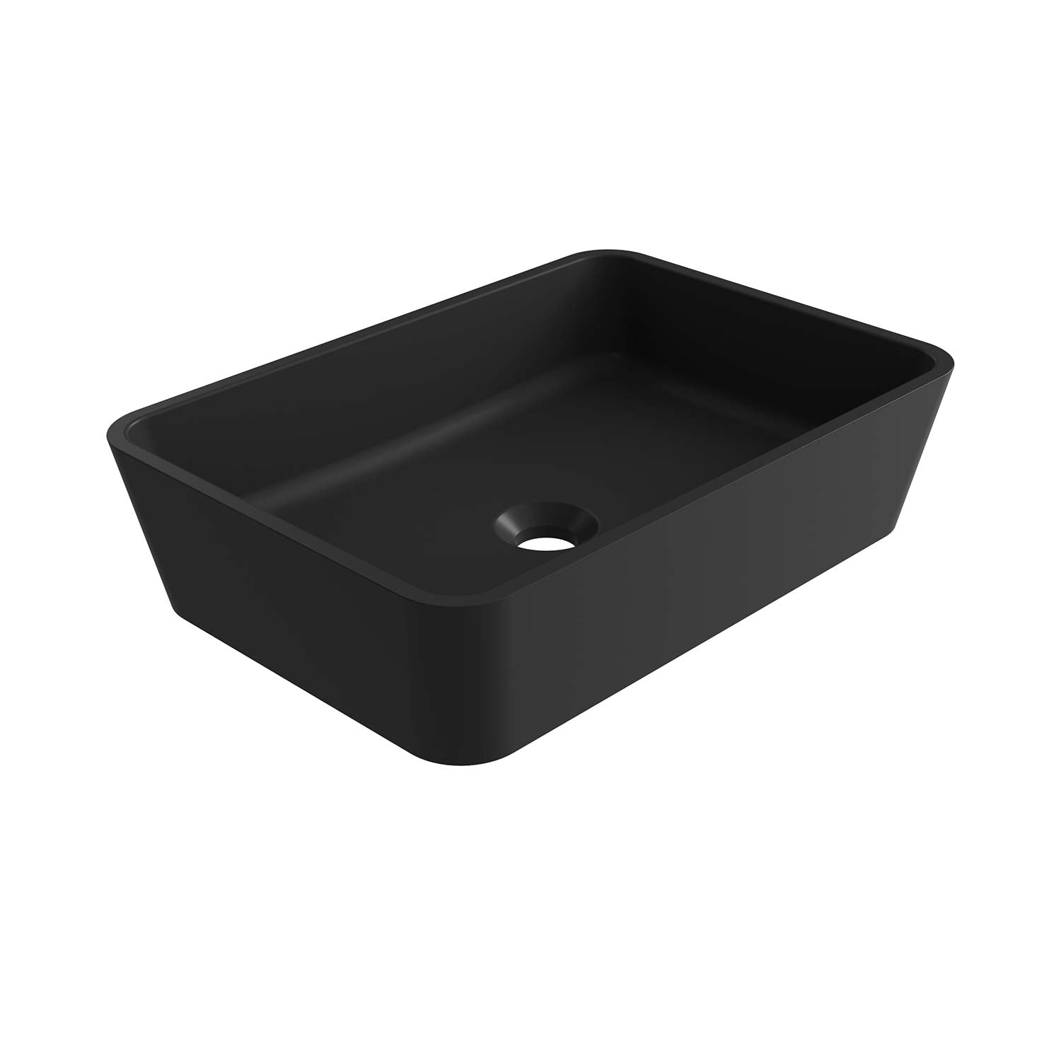 DAX Lotus Solid Surface Rectangle Vessel Basin (16" x 11")