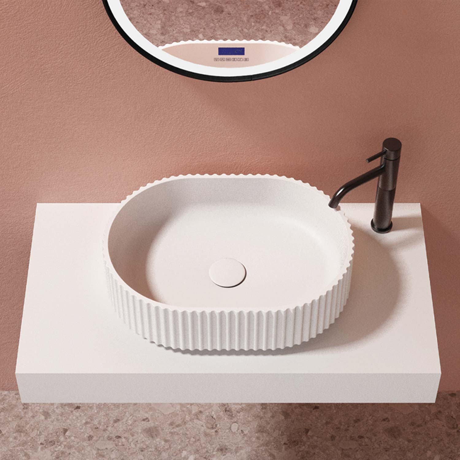 DAX OLYMPIA collection matte finish vessel sink