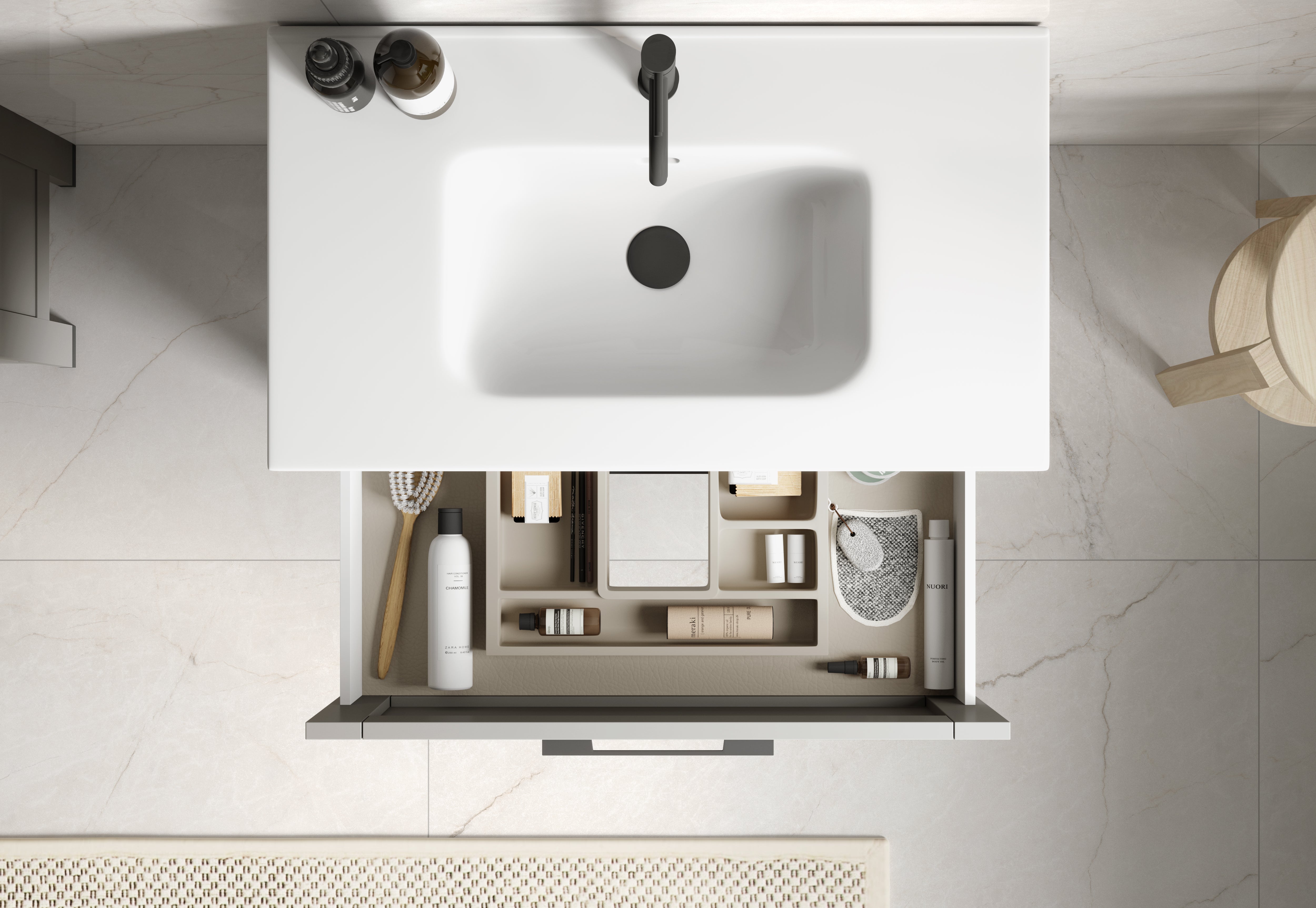 DAX Onix Glossy Ceramic Basin with antibacterial treatment. Highly resistant and easy to clean. Order now at www.daxib.com