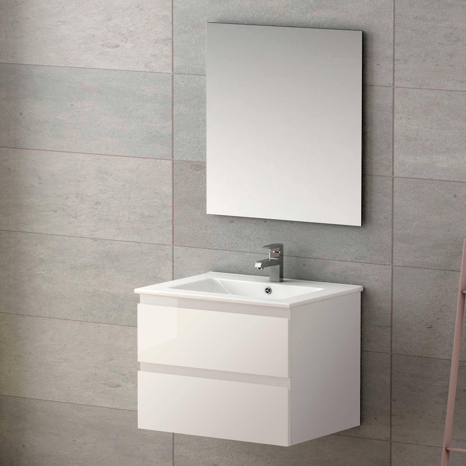 Pasadena Single Bathroom Vanity Cabinet with Onix Ceramic Basin