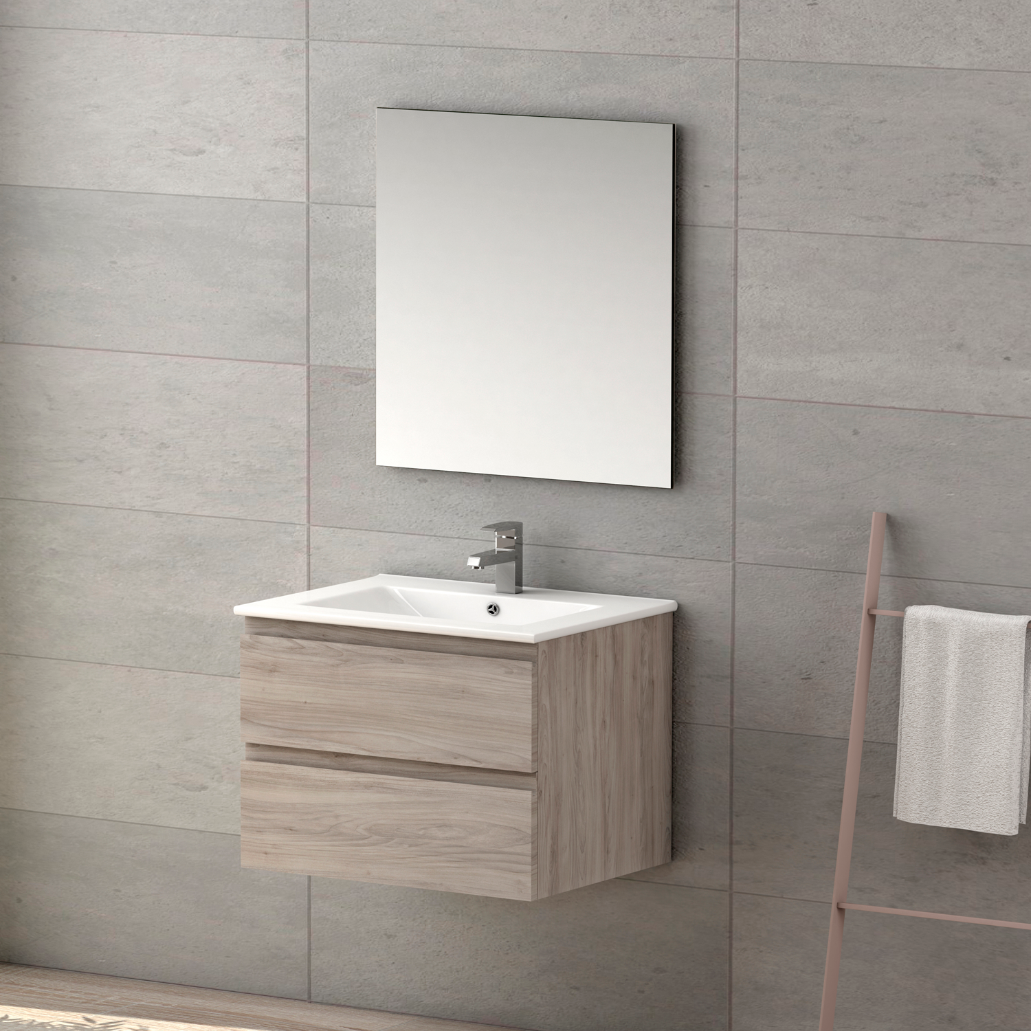 Pasadena Single Bathroom Vanity Cabinet with Onix Ceramic Basin