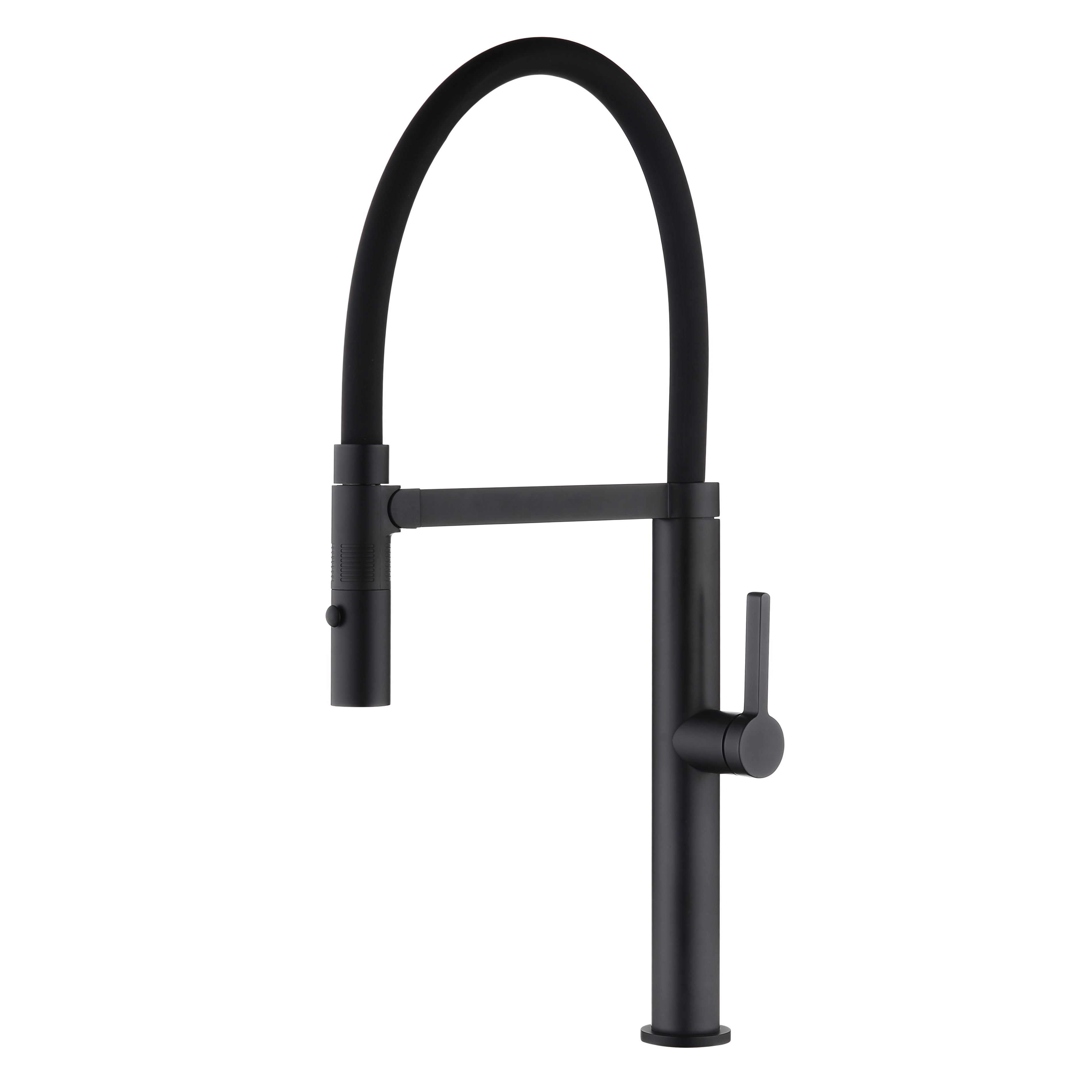 DAX Single Handle Pull Out Kitchen Faucet with Dual Sprayer, Brass Body and Shower Head, 9-3/16 x 21-5/8 Inches (DAX-S2417)