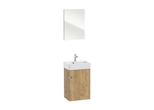 DAX Tinnie Vanity Set (Vanity+Basin+Mirror) 16 Inches