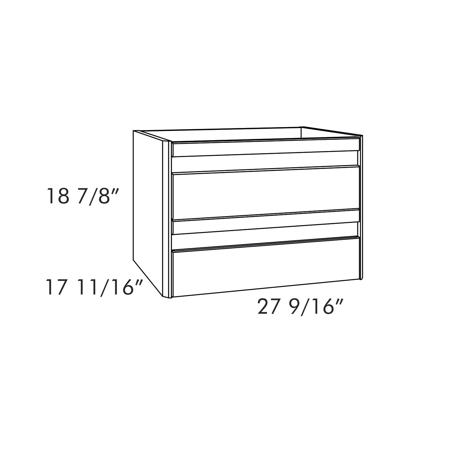 Bathroom Vanity Cabinet TOSCANA Collection by DAX