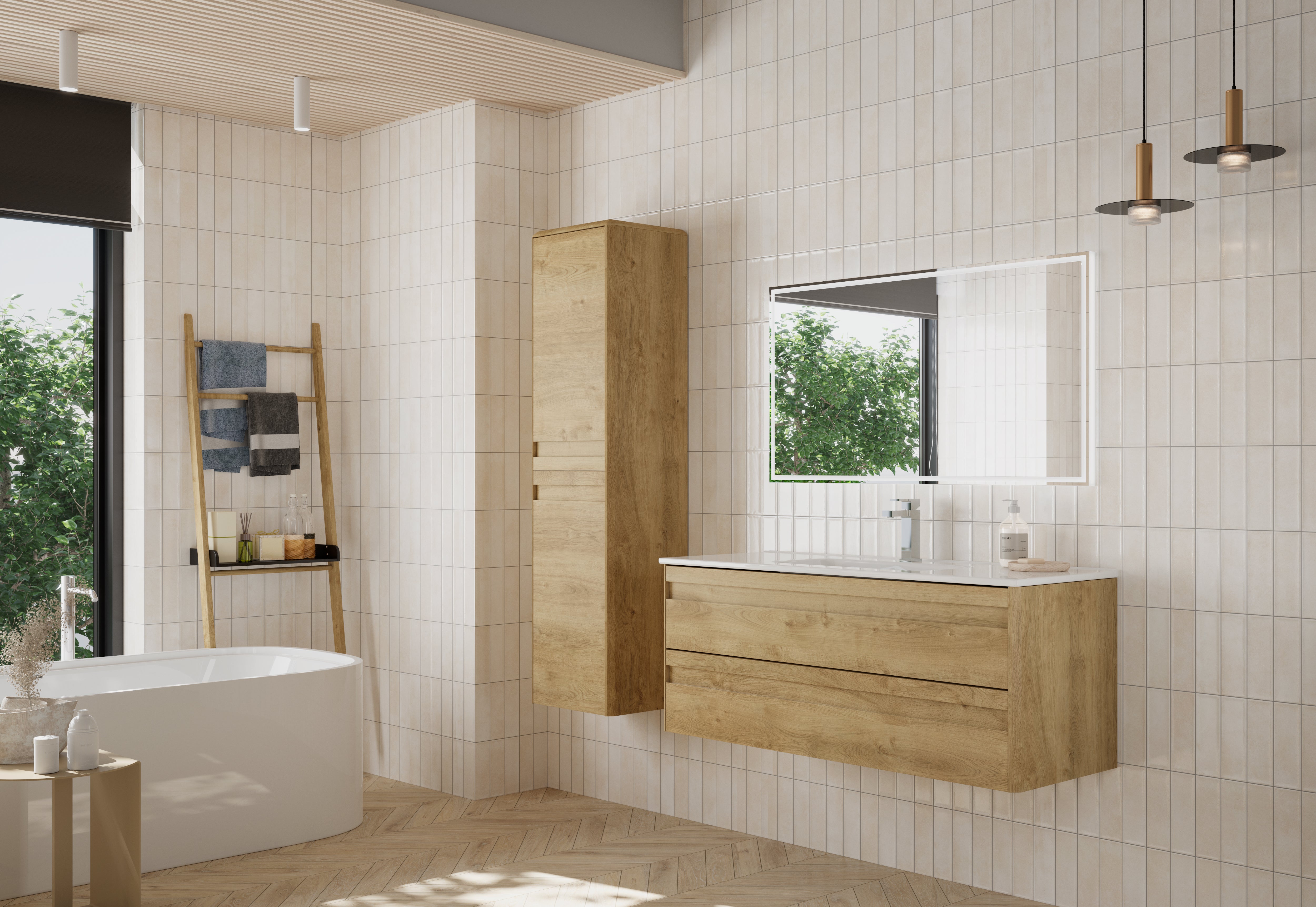 DAX Venice Single Bathroom Vanity Cabinet with Onix Basin
