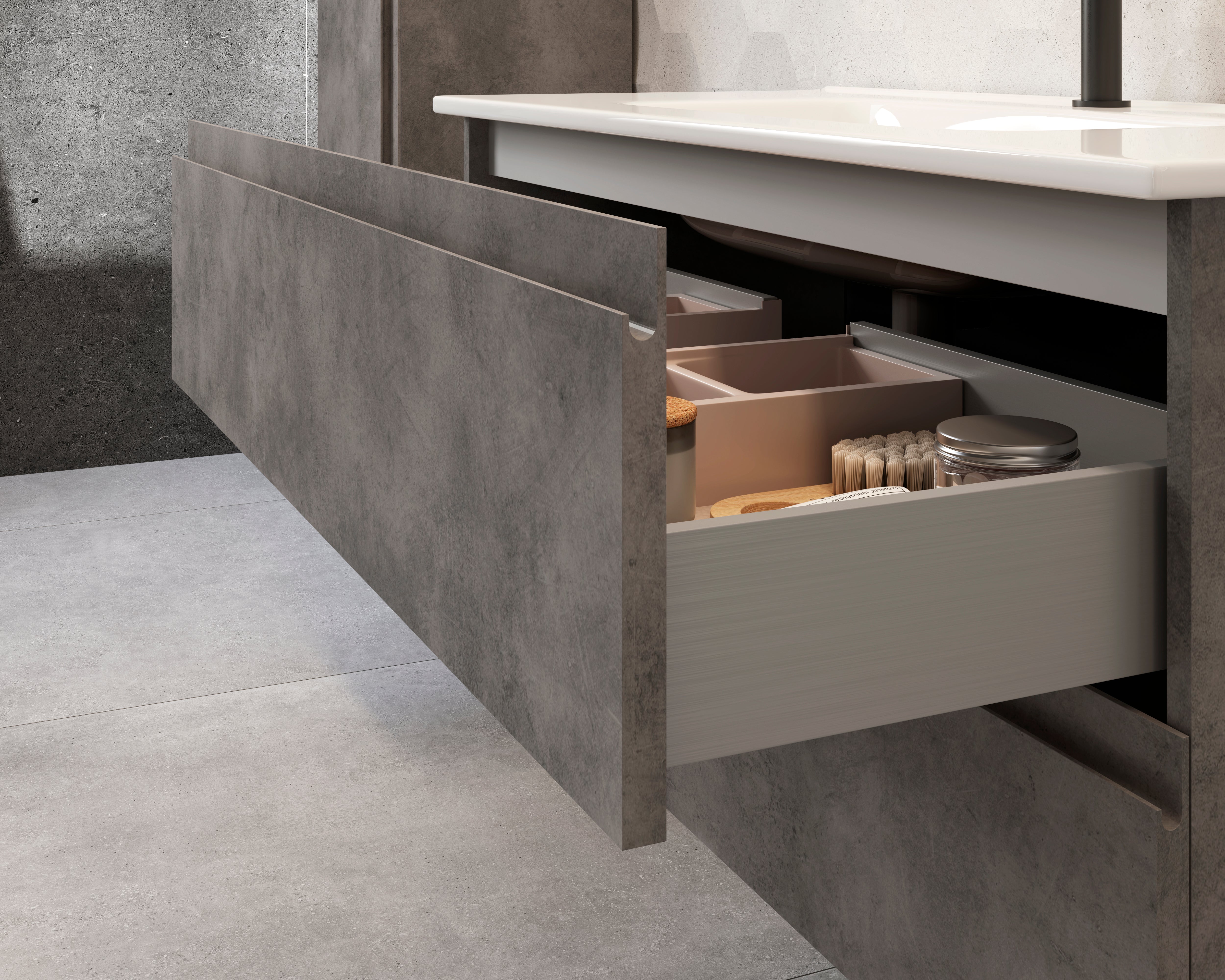 Pasadena Single Bathroom Vanity Cabinet with Onix Ceramic Basin
