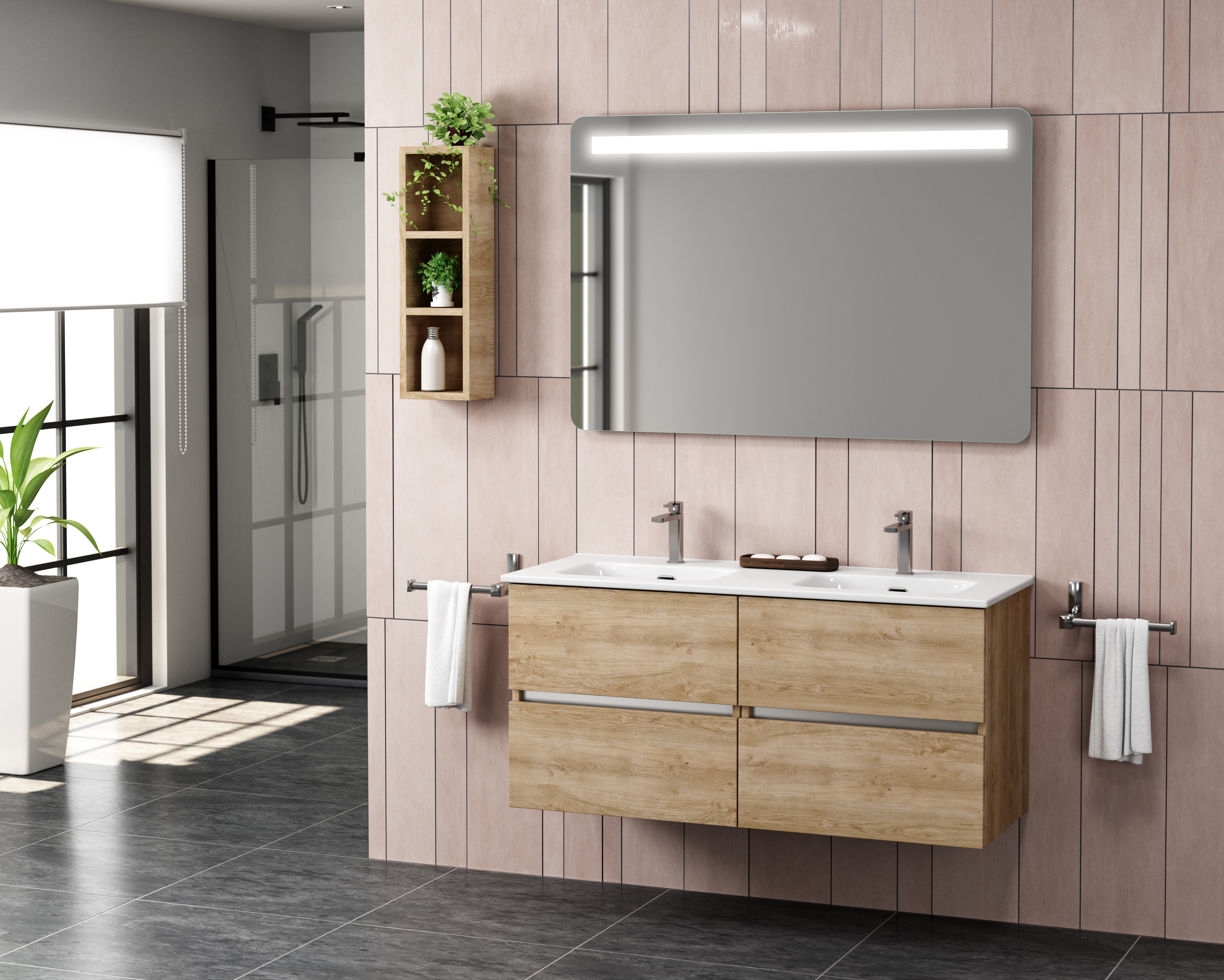 DAX Ibiza Bathroom Vanity Cabinet with Onix Basin Included