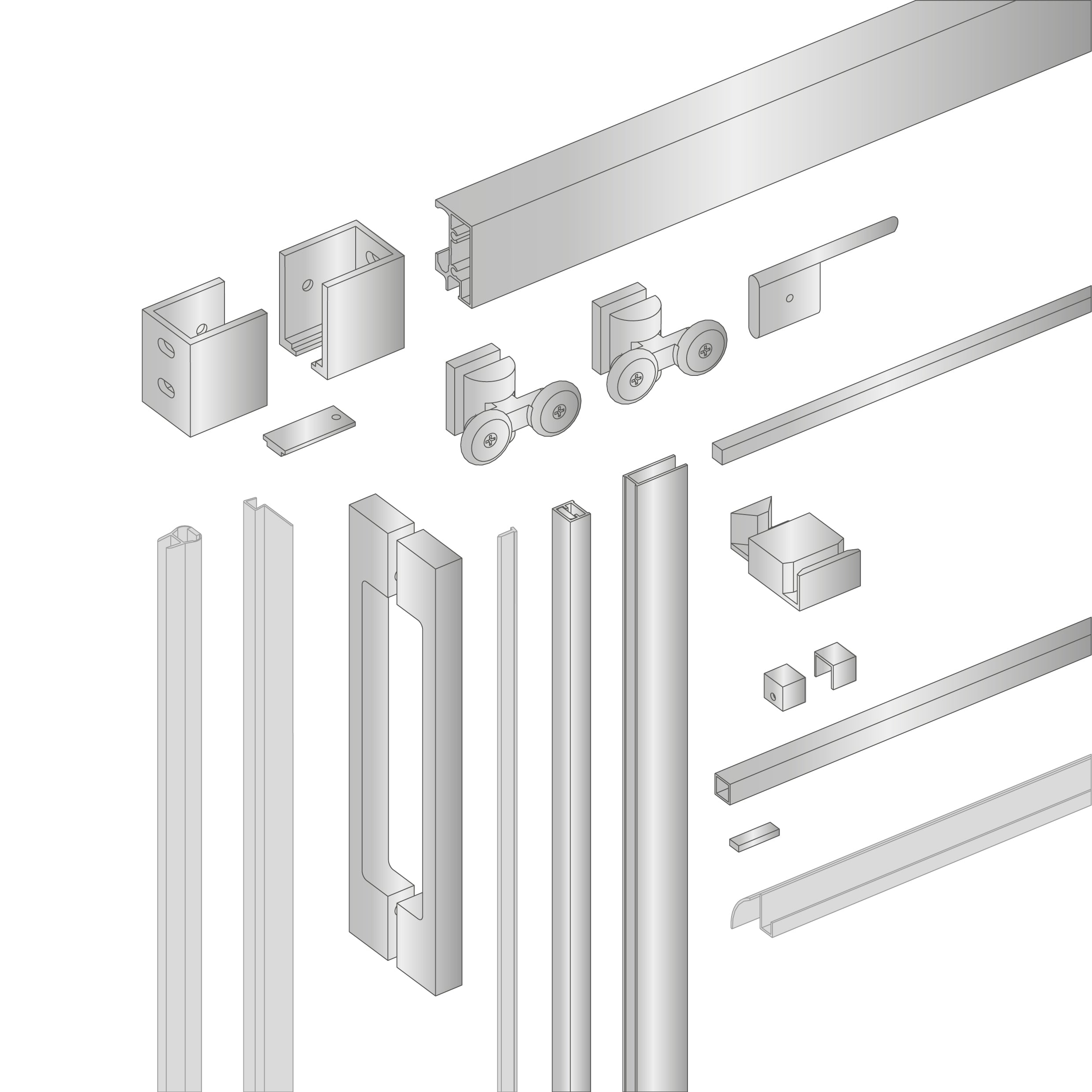 DAX Helsinki 58 to 60 in. W x 77 in. H Framed Sliding Shower Door 1/4 in. (6mm)