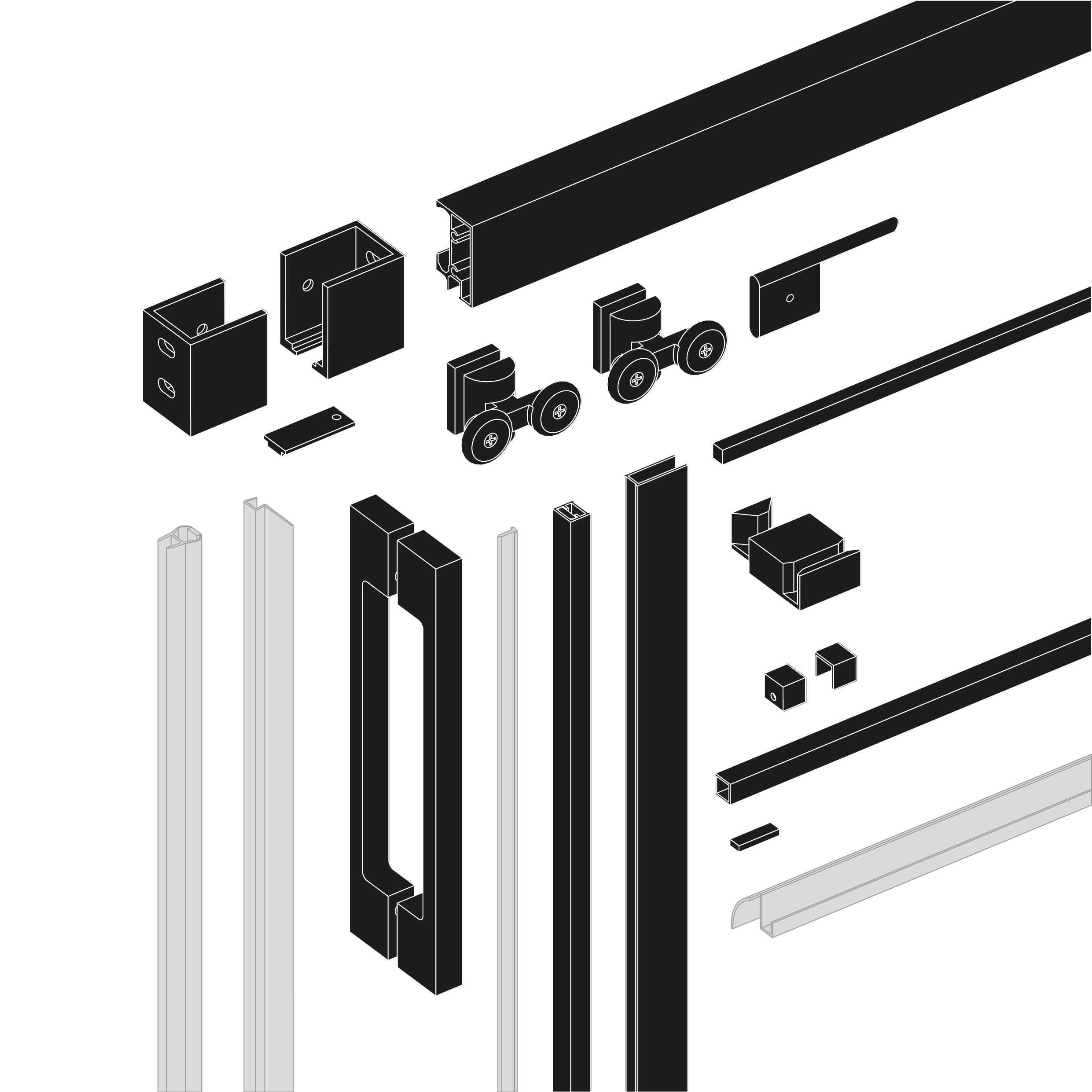 DAX Helsinki 58 to 60 in. W x 77 in. H Framed Sliding Shower Door 1/4 in. (6mm)