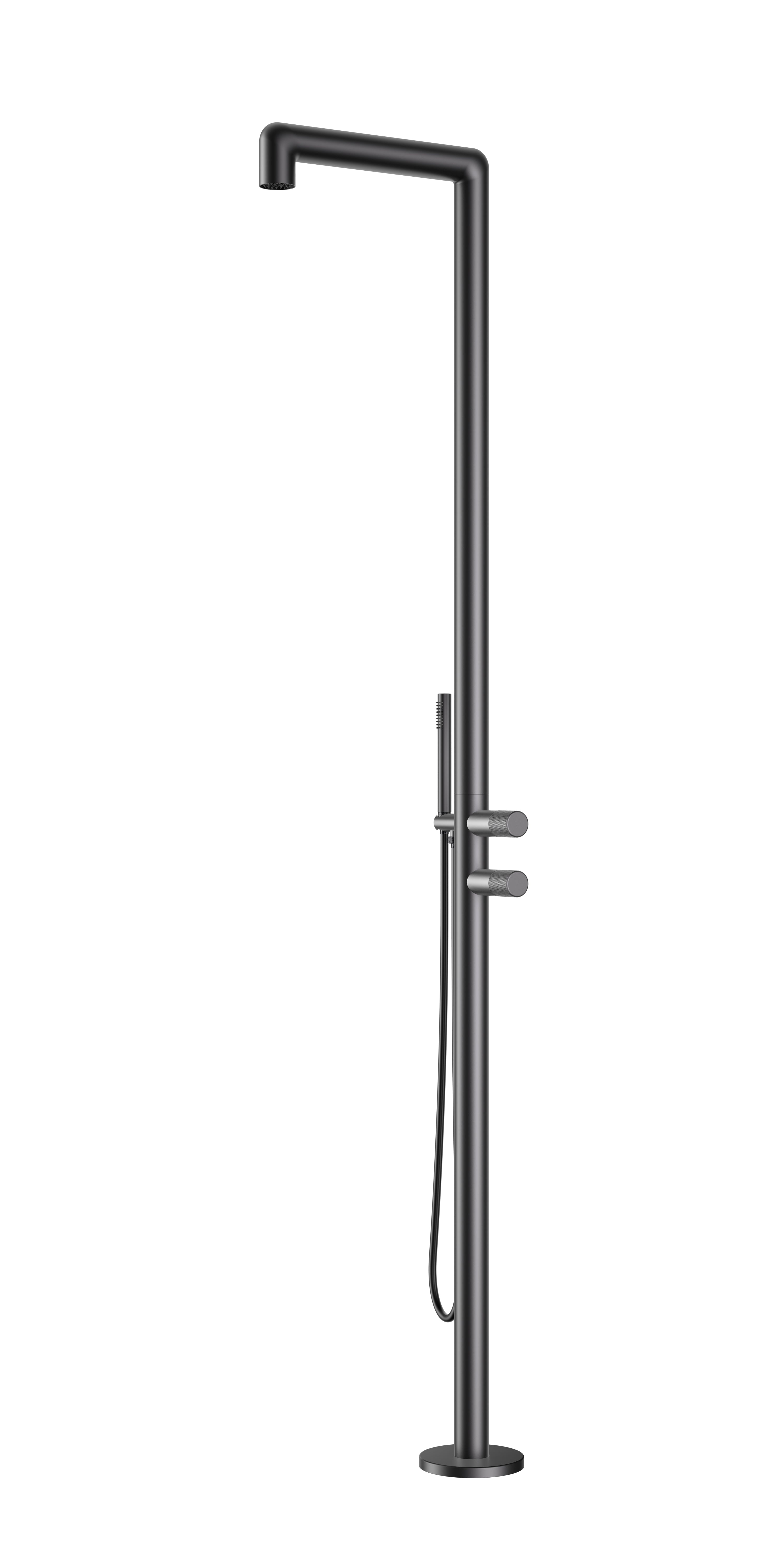 DAX Freestanding Outdoor Shower with Hand Shower and Stainless Steel Body (DAX-807271)