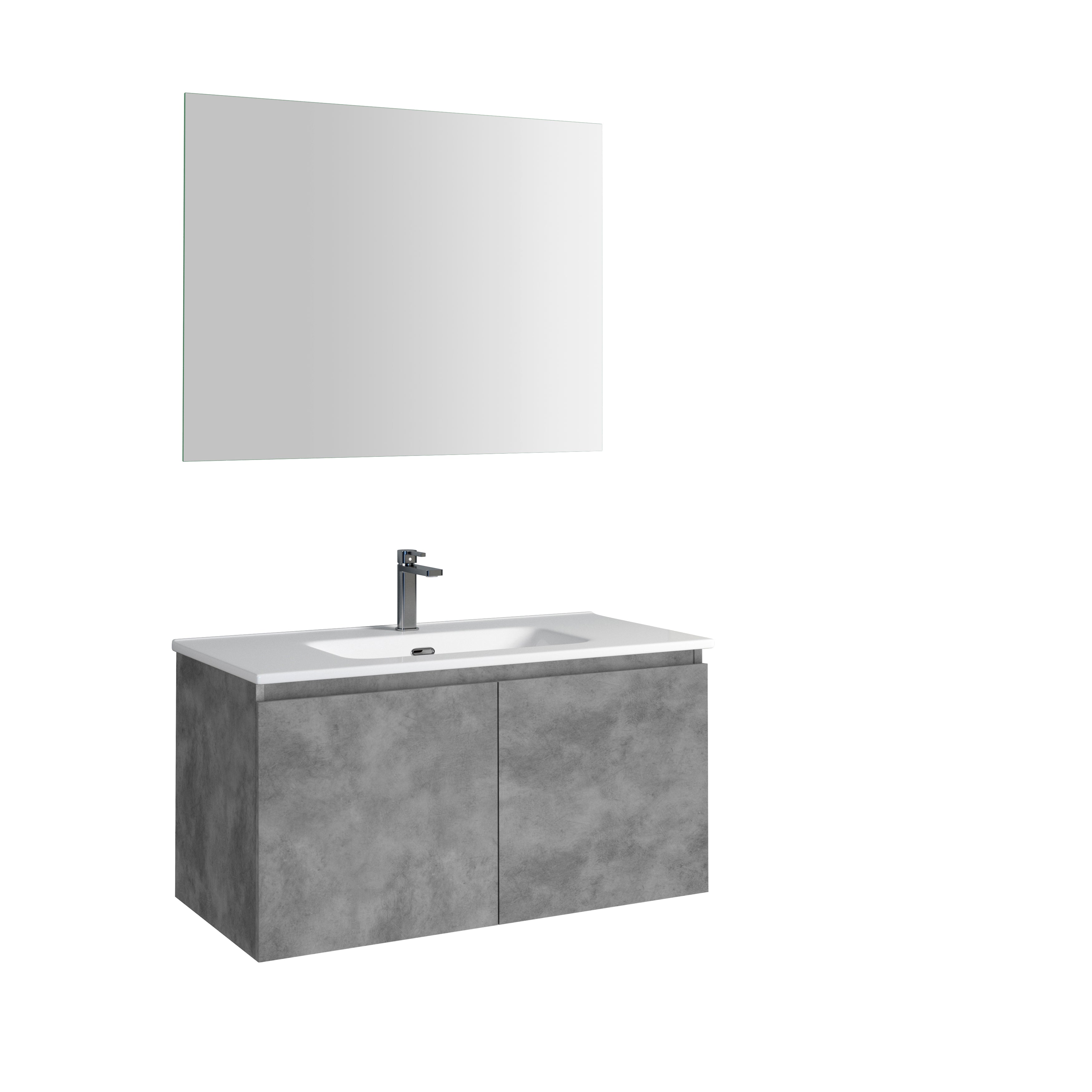 Malibu Bathroom Vanity Cabinet with Ceramic Basin Included