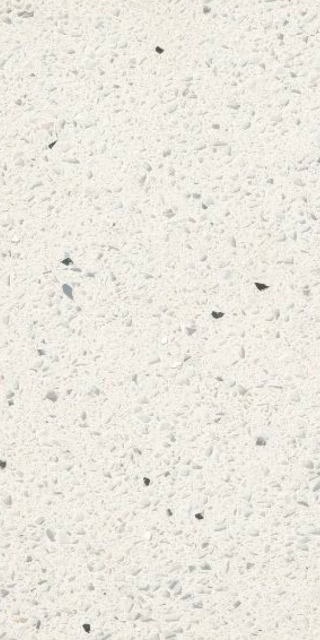 SPARKLING WHITE POLISHED QUARTZ - 127inch x 65inch x 3/4inch - (57.33 sqft per slab)
