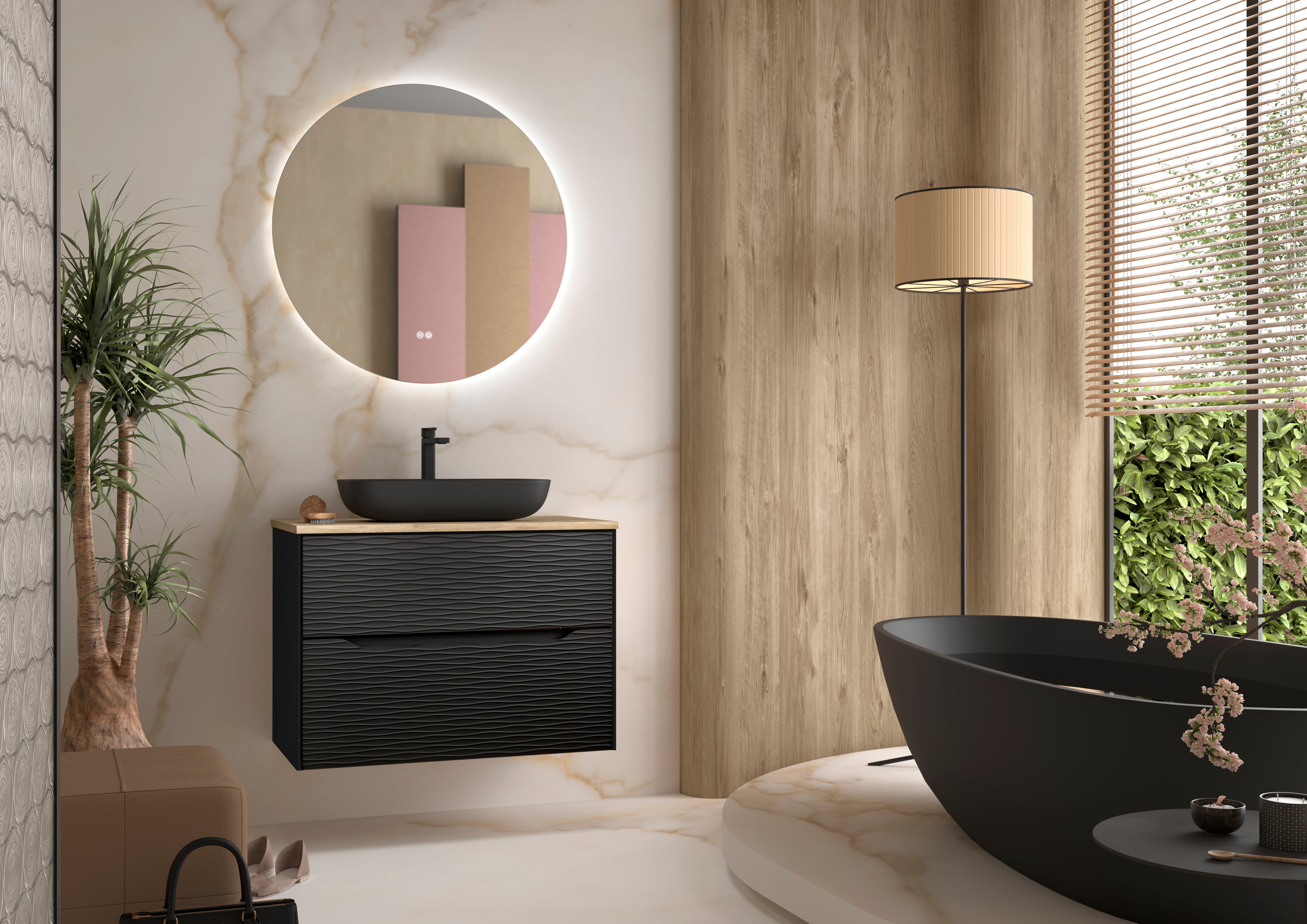 DAX Sahara Bathroom Vanity Cabinet with Onix Basin