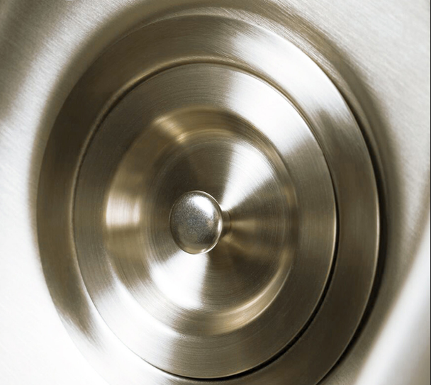 DAX Kitchen Basket Strainer, Stainless Steel Body, Chrome Finish, 4-1/2 x 4 Inches (DR-303A)