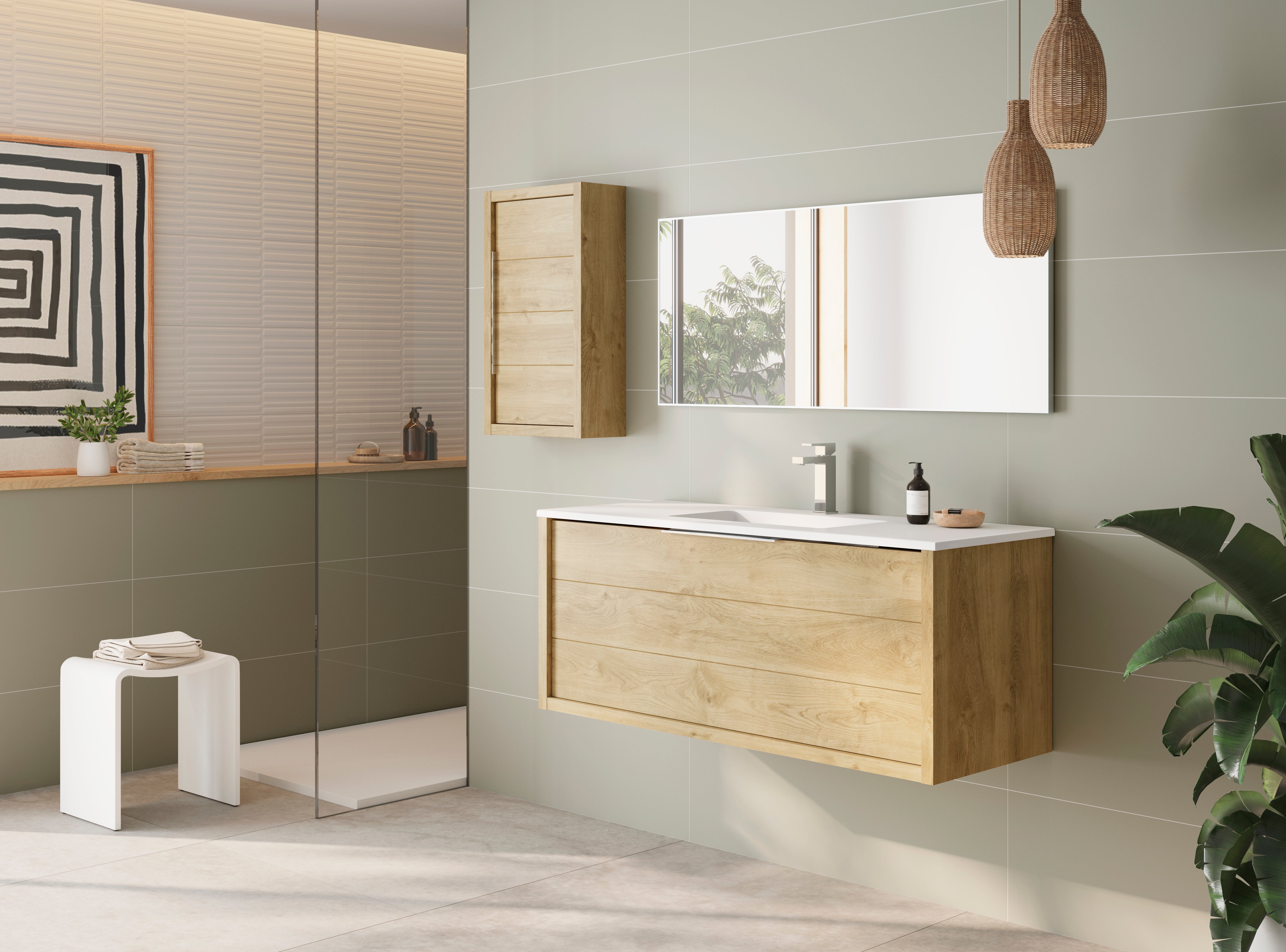 Modena Bathroom Vanity Cabinet with 2 Drawers