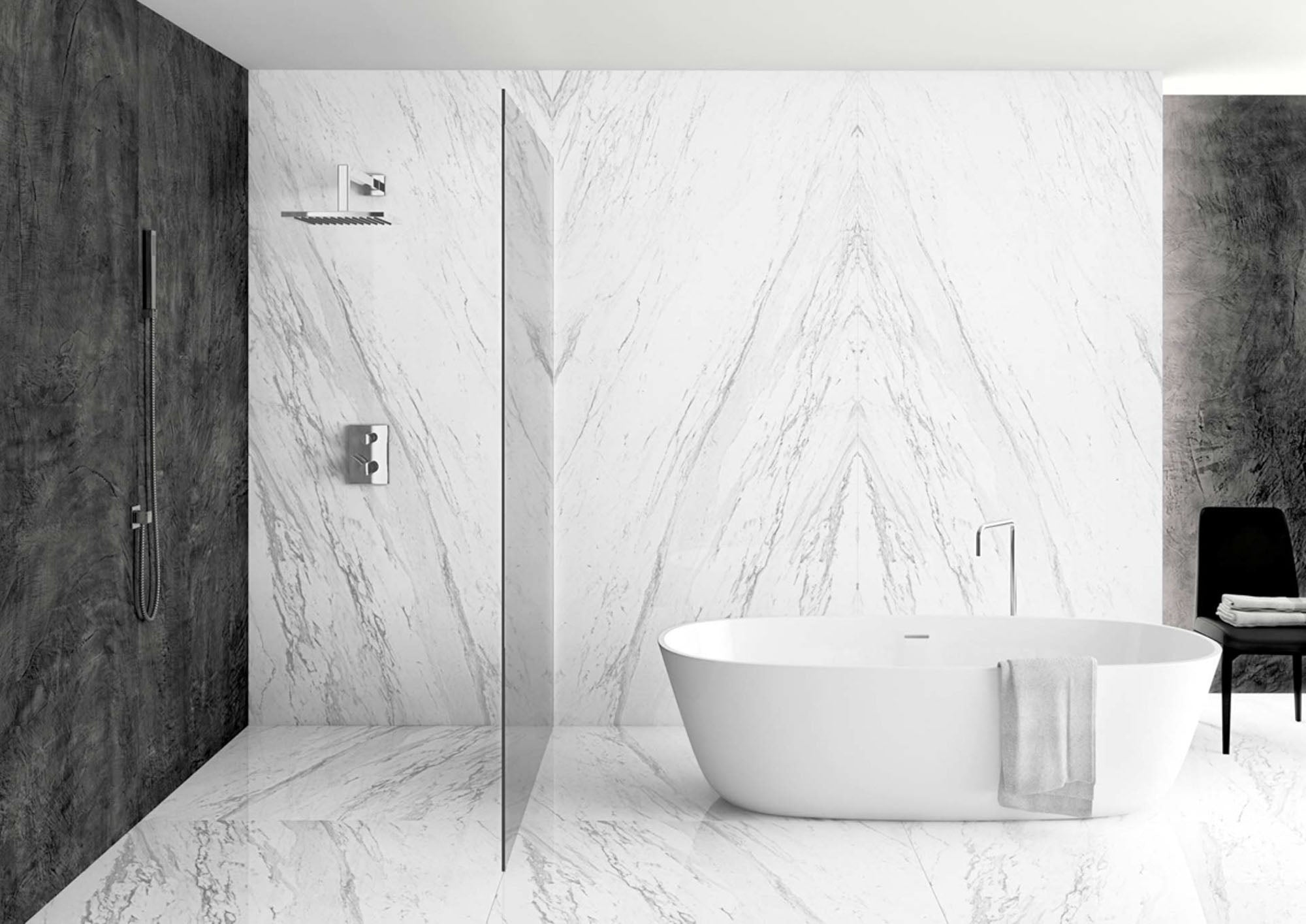 APAVISA Slab 6 mm Elegance White Pol BL-A - 46.9 x 102.3 - (33.38 Sqft)