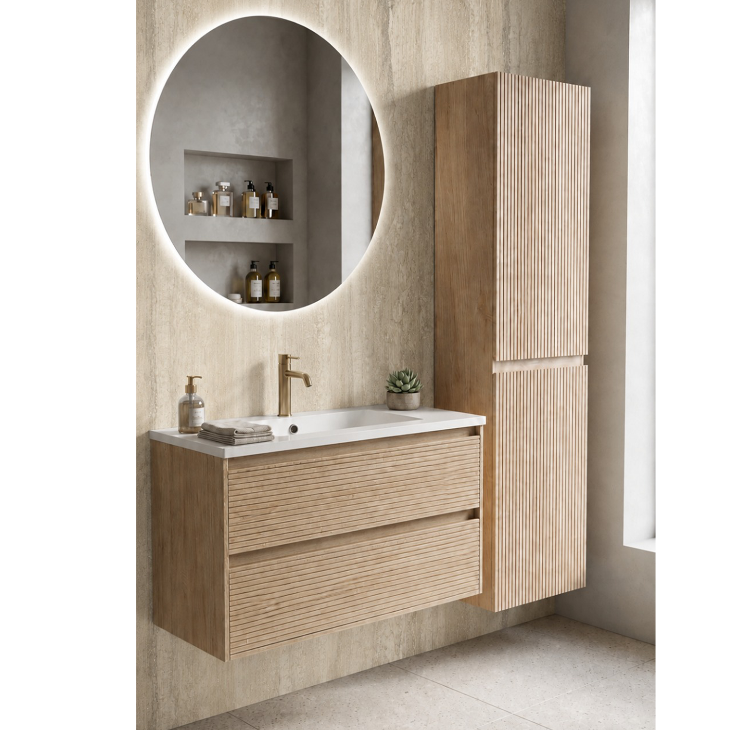 DAX Code Vanity Side Cabinet 63" Tall