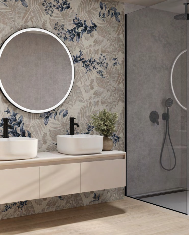 ARGENTA TRAMES wall coverings - 24 x 48 - (15.5 Sqft - 2 pcs per Box - 26 Boxes per pallet)