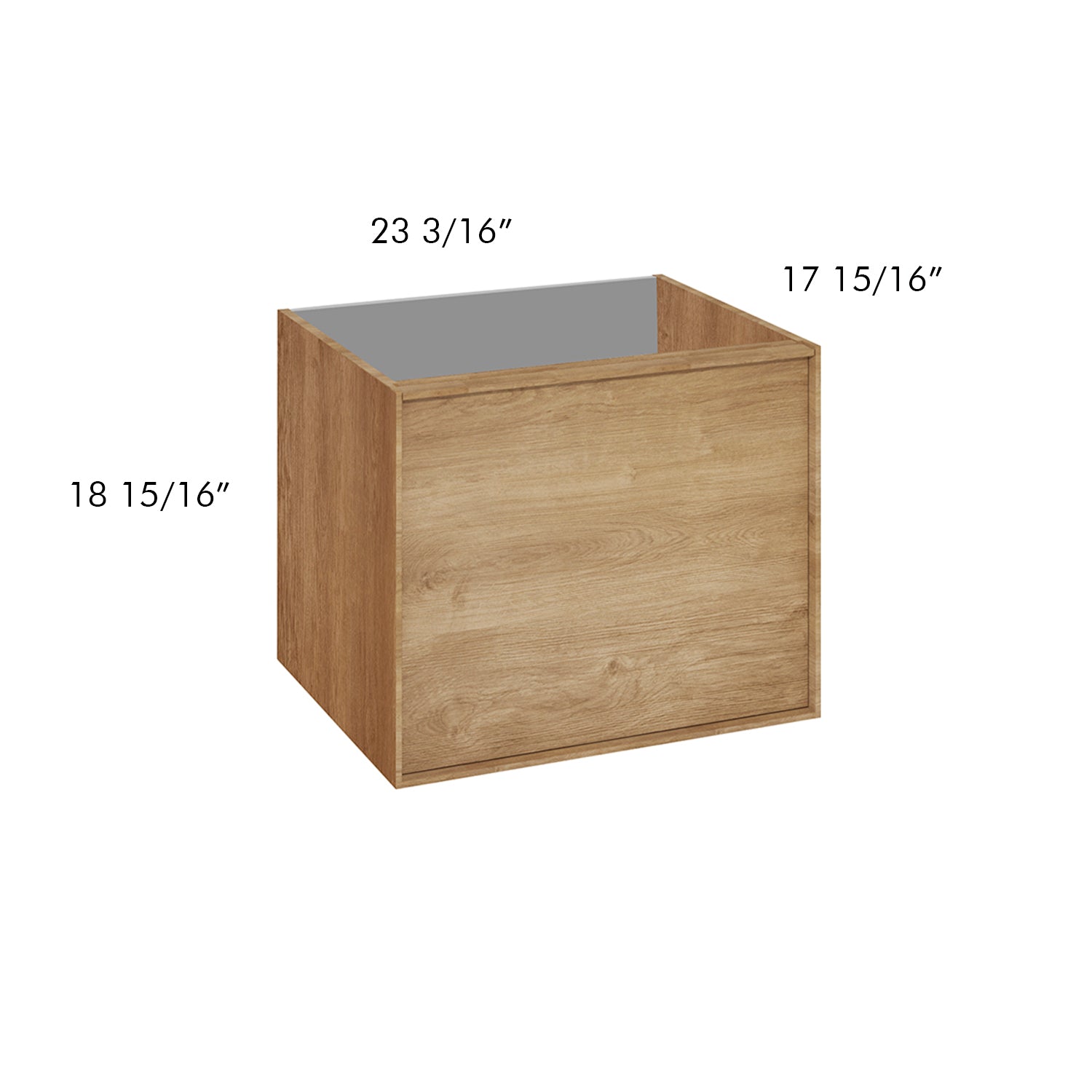 DAX Berlin Single Vanity Cabinet Oak with Onix Basin