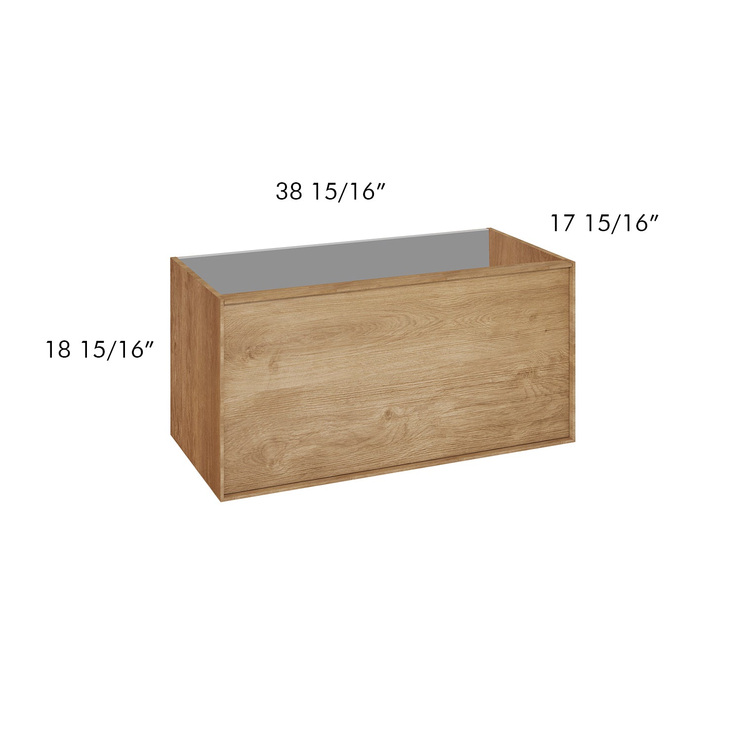 DAX Berlin Single Vanity Cabinet Oak with Onix Basin