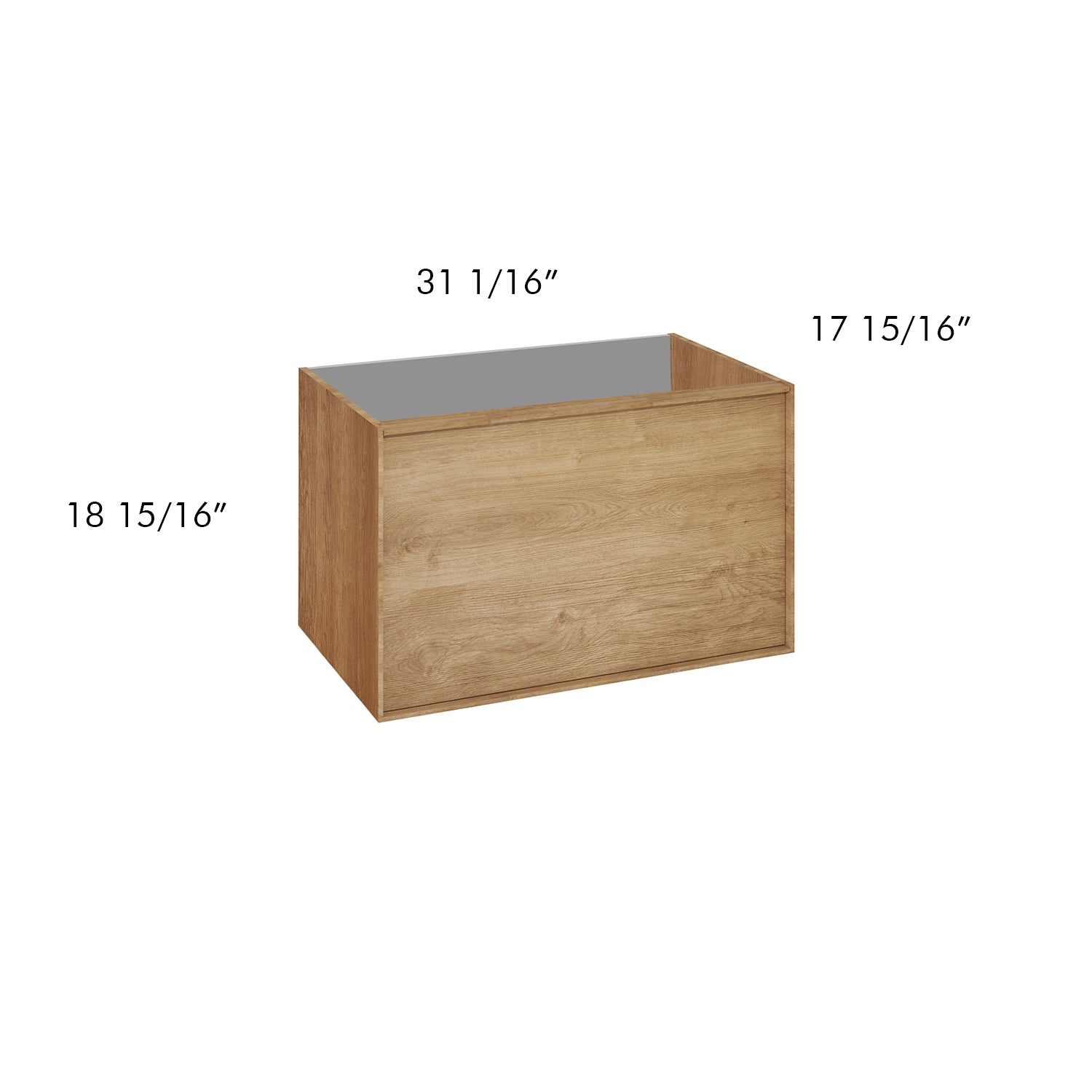 DAX Berlin Single Vanity Cabinet Oak with Onix Basin