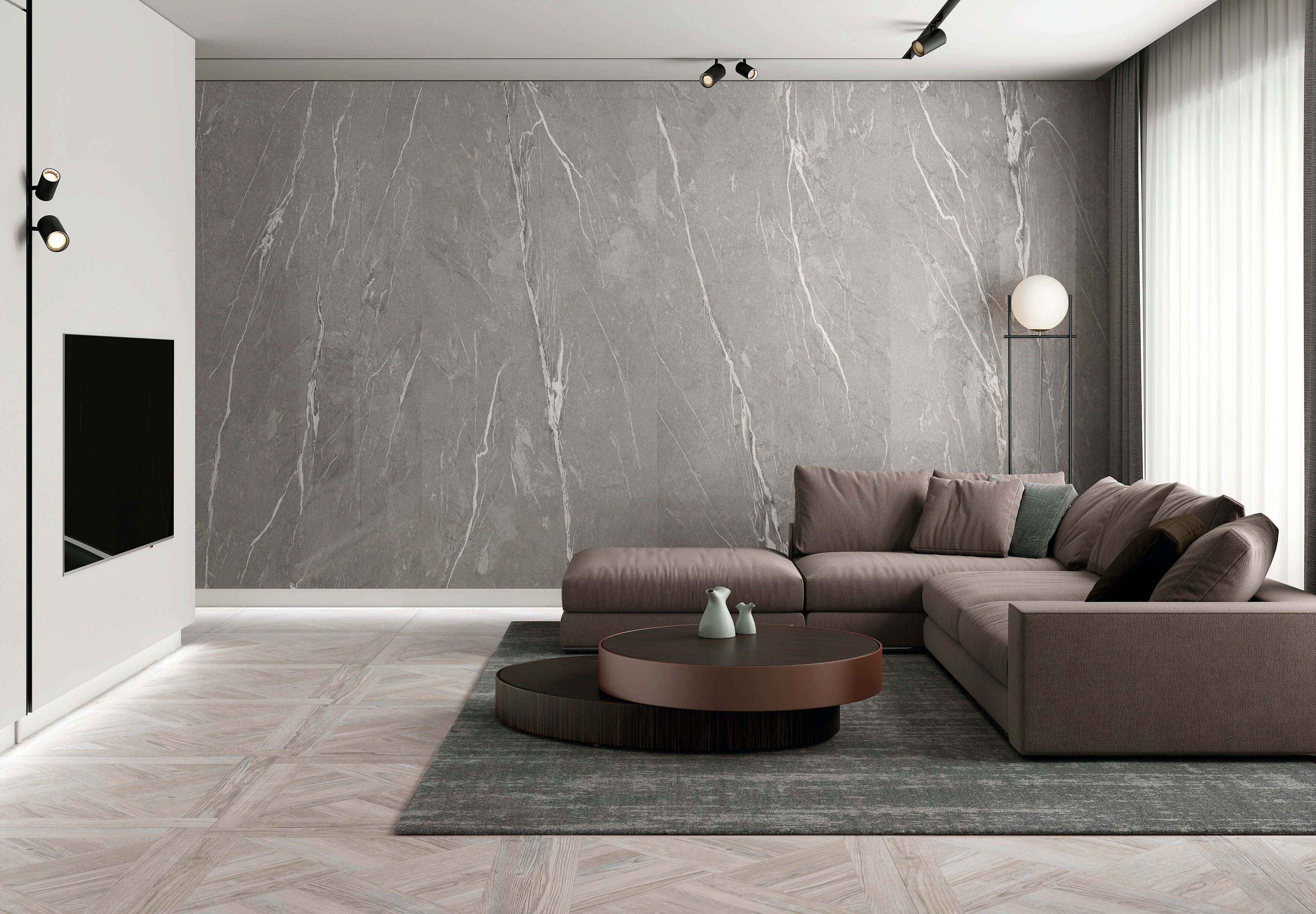 SLABS TAU TU.CASANIA GRAY MATT - 48 X 102 - (33.58 Sqft per Slab)