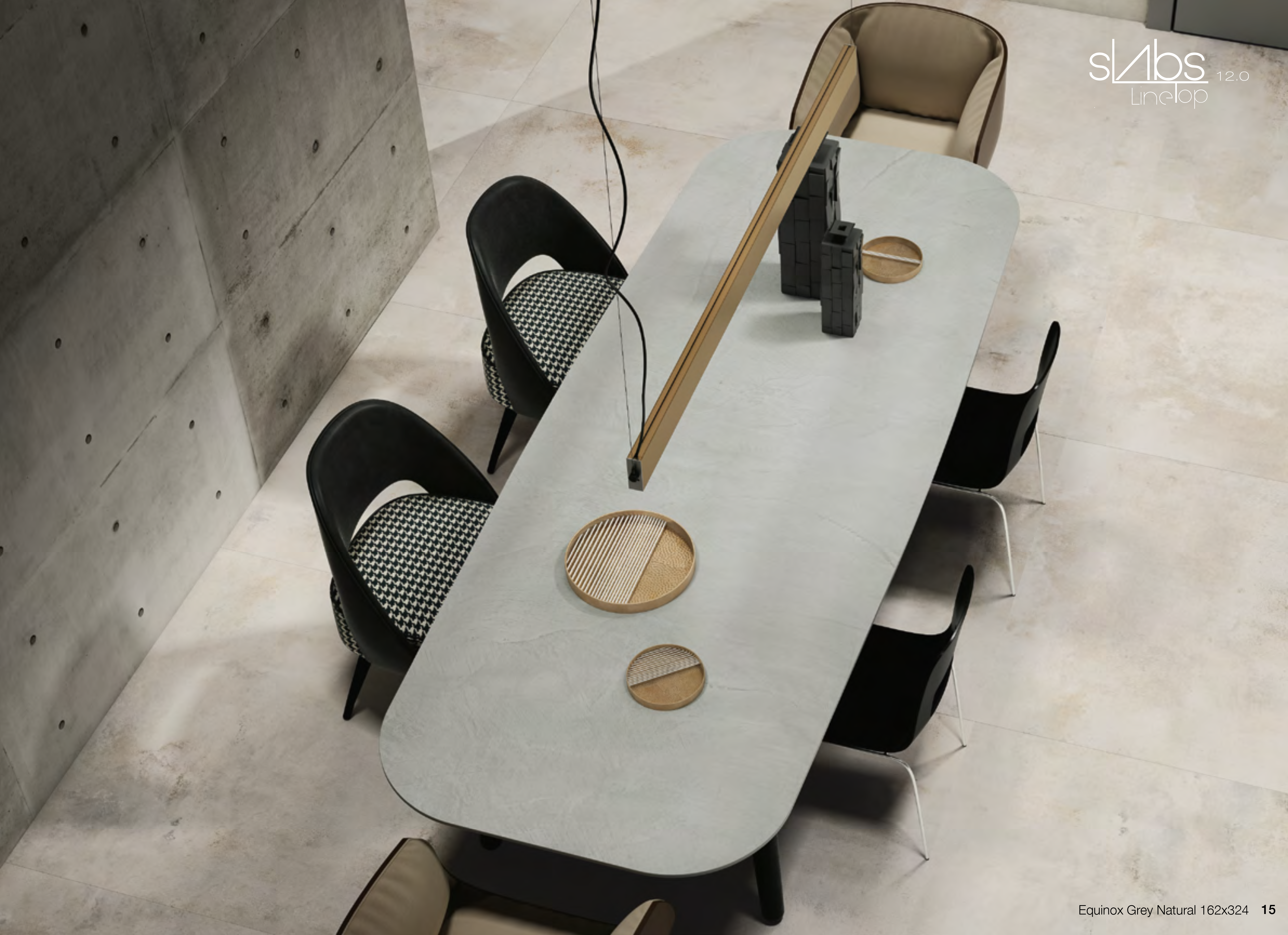 APAVISA Slab 12 mm Equinox Grey Natural 127,56 x 63,78 - 56.5 SqFt